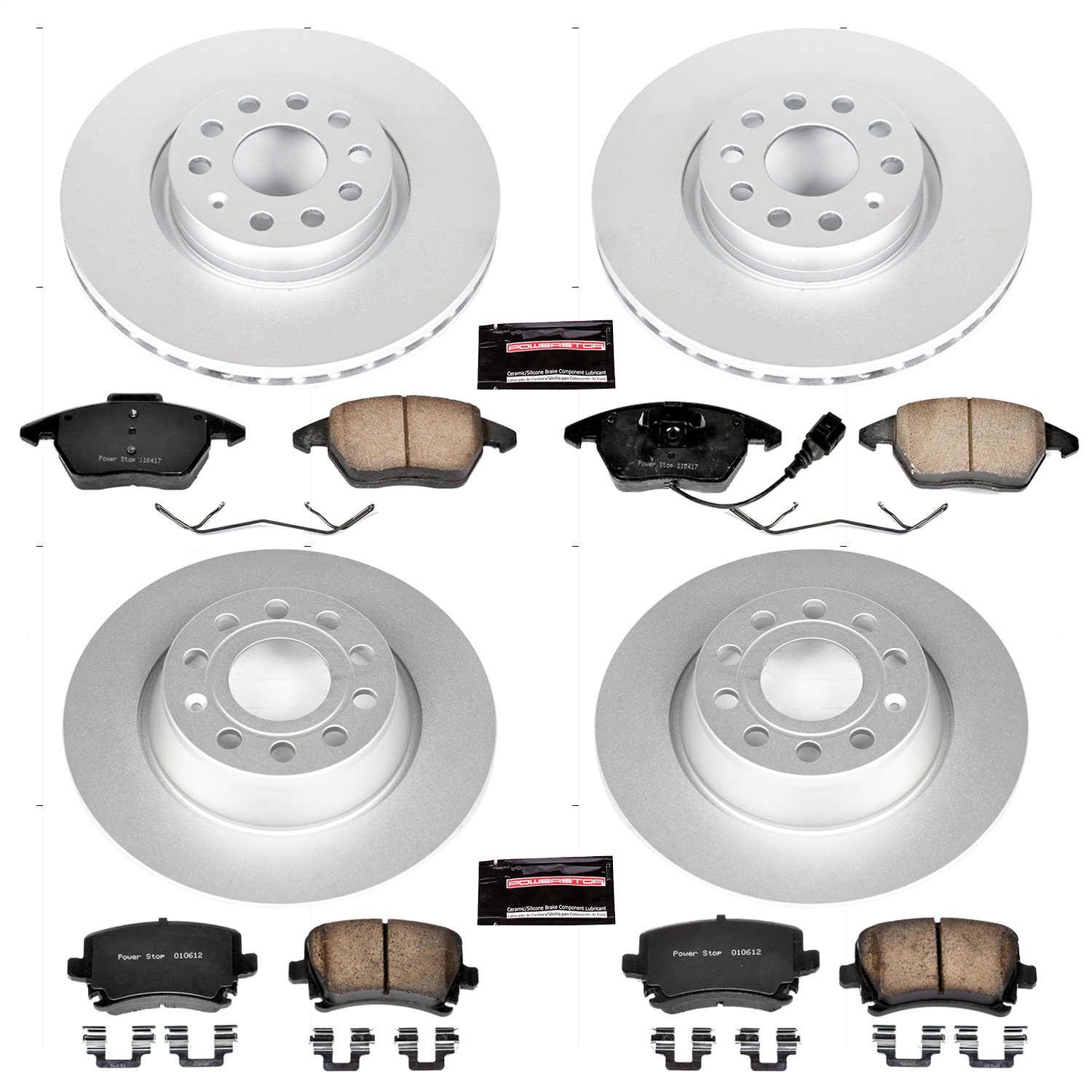 Power Stop - CRK5798 - Front and Rear - Disc Brake Pad and Rotor Kit