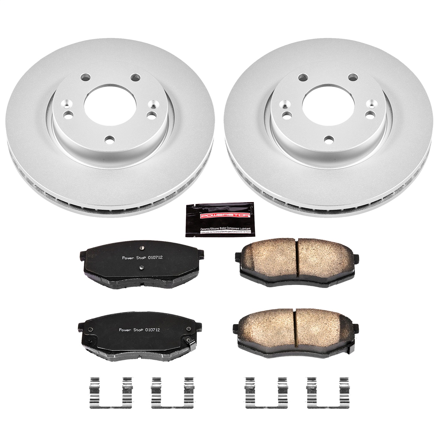 Power Stop - CRK5806 - Front - Disc Brake Pad and Rotor Kit