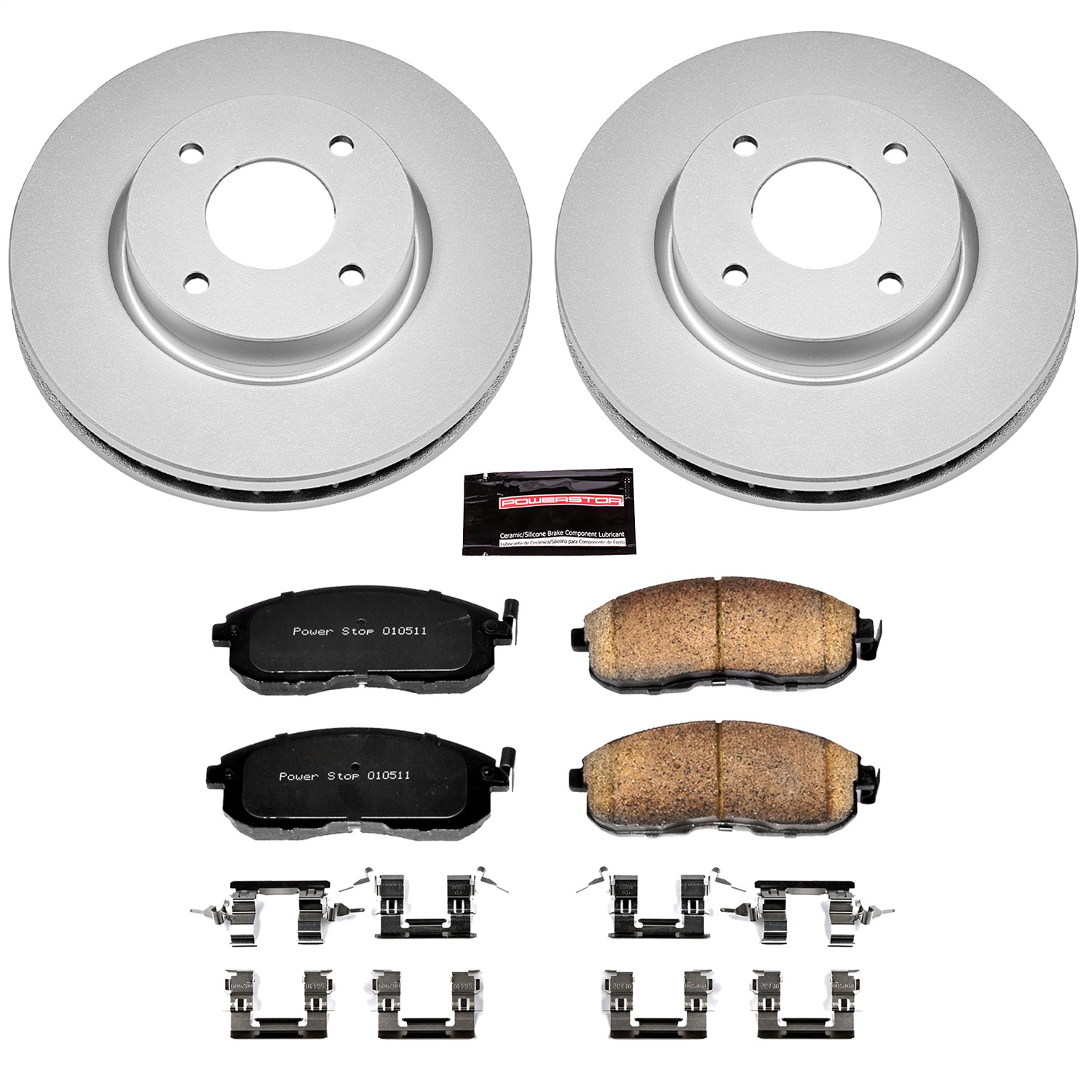 Power Stop - CRK5817 - Front - Disc Brake Pad and Rotor Kit