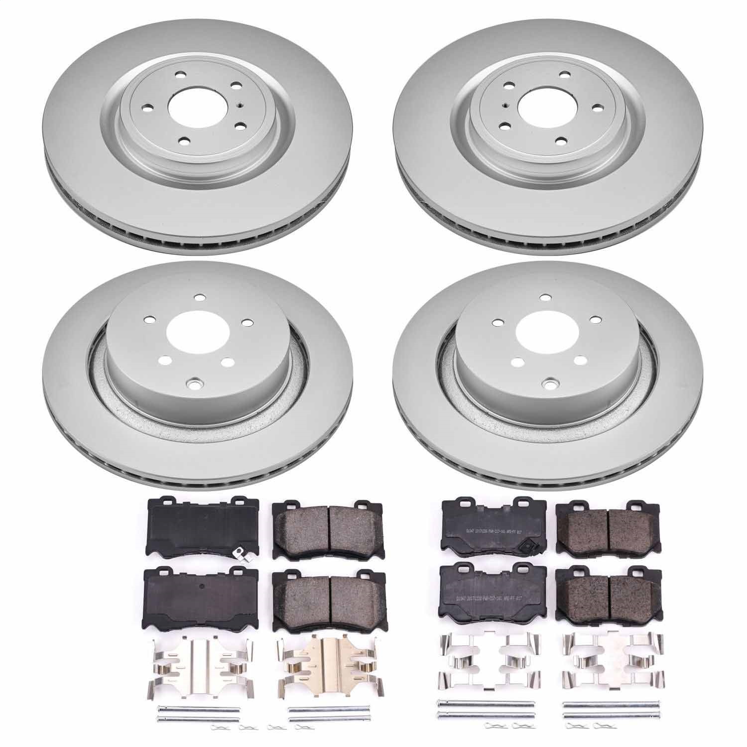 Power Stop - CRK5823 - Front and Rear - Disc Brake Pad and Rotor Kit