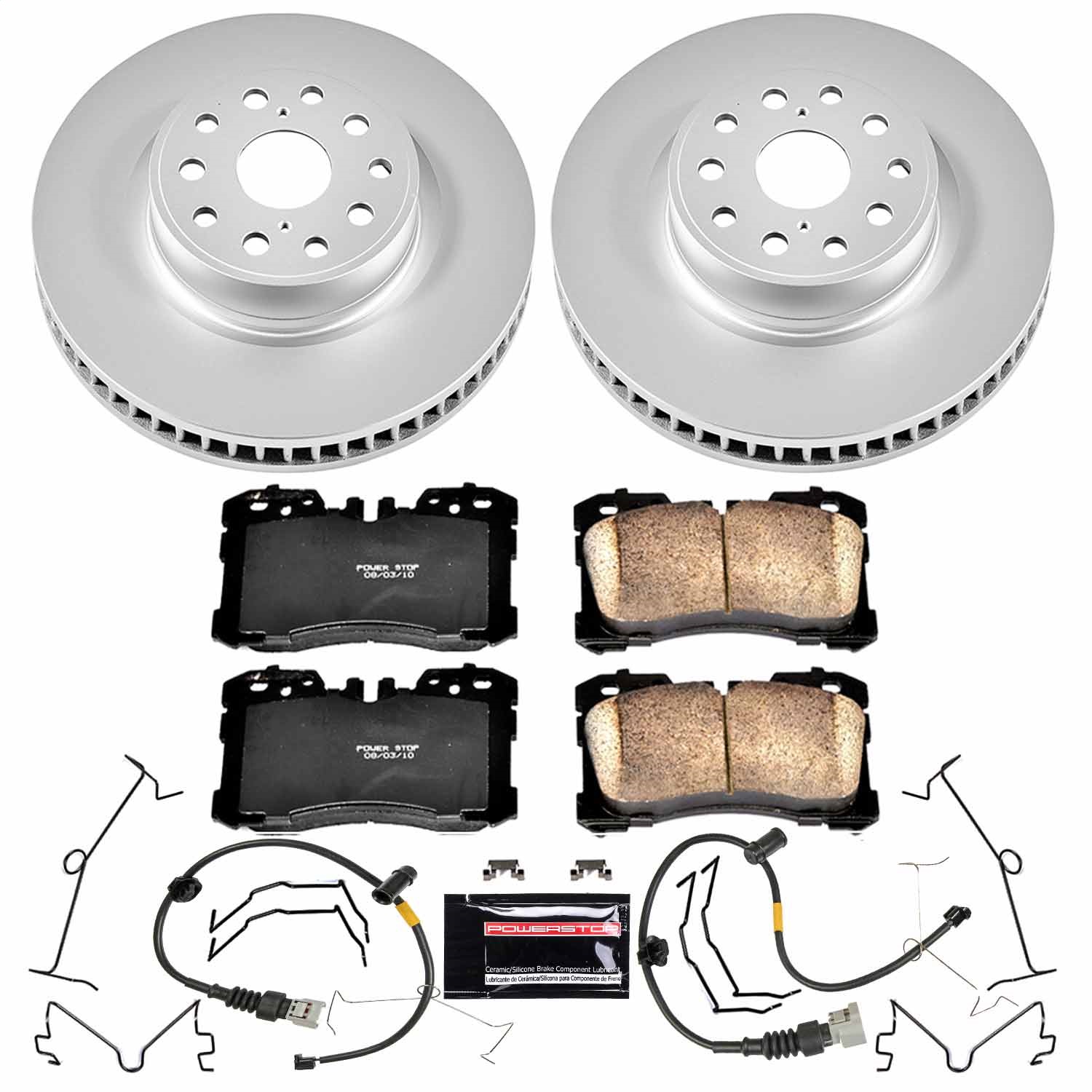 Power Stop - CRK5824 - Front - Disc Brake Pad and Rotor Kit