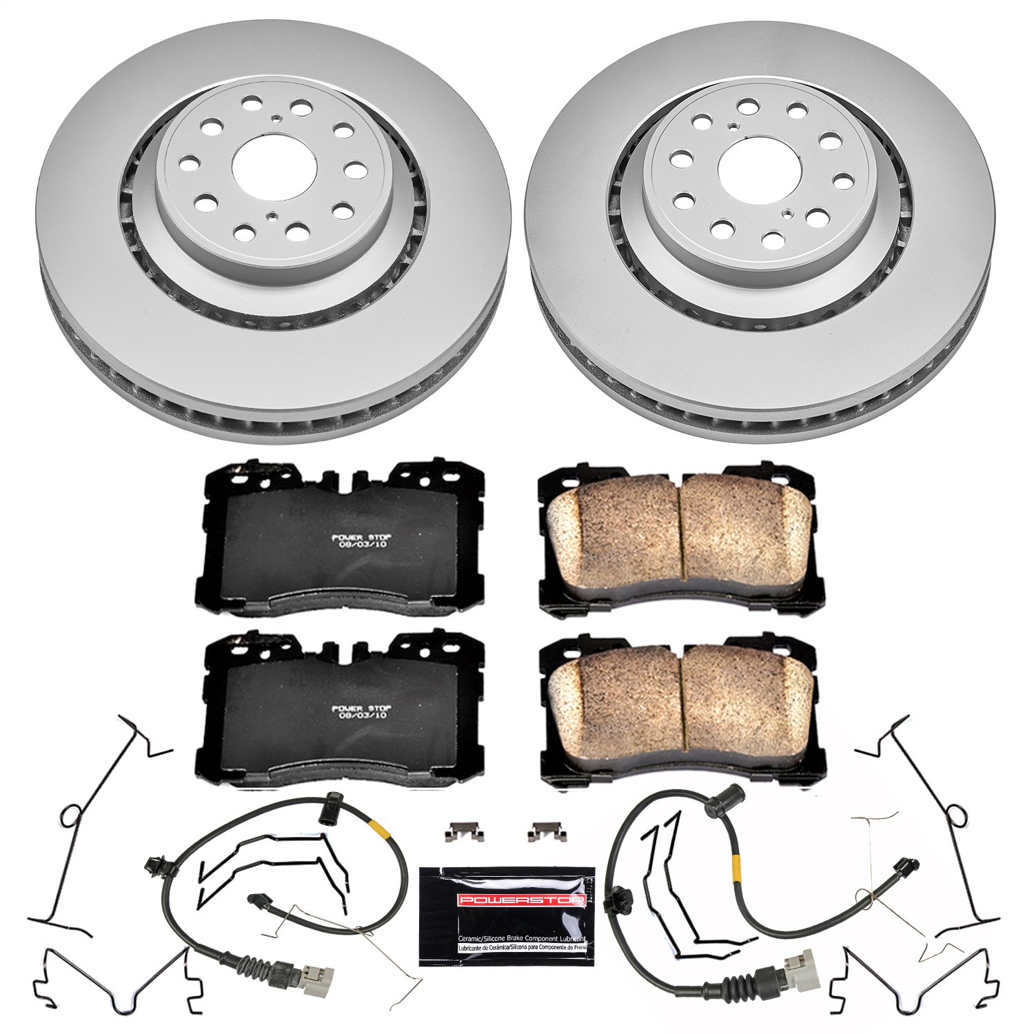 Power Stop - CRK5826 - Front - Disc Brake Pad and Rotor Kit