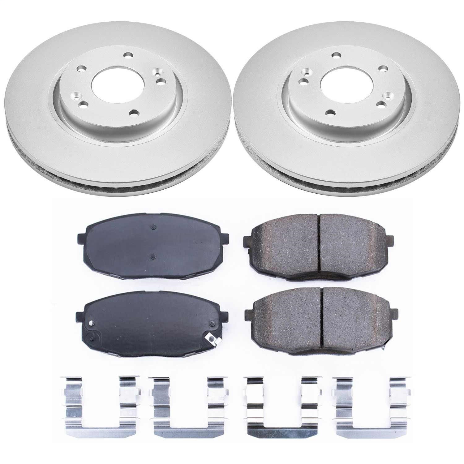 Power Stop - CRK5837 - Front - Disc Brake Pad and Rotor Kit