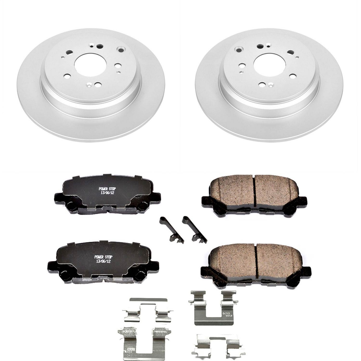 Power Stop - CRK5839 - Rear - Disc Brake Pad and Rotor Kit