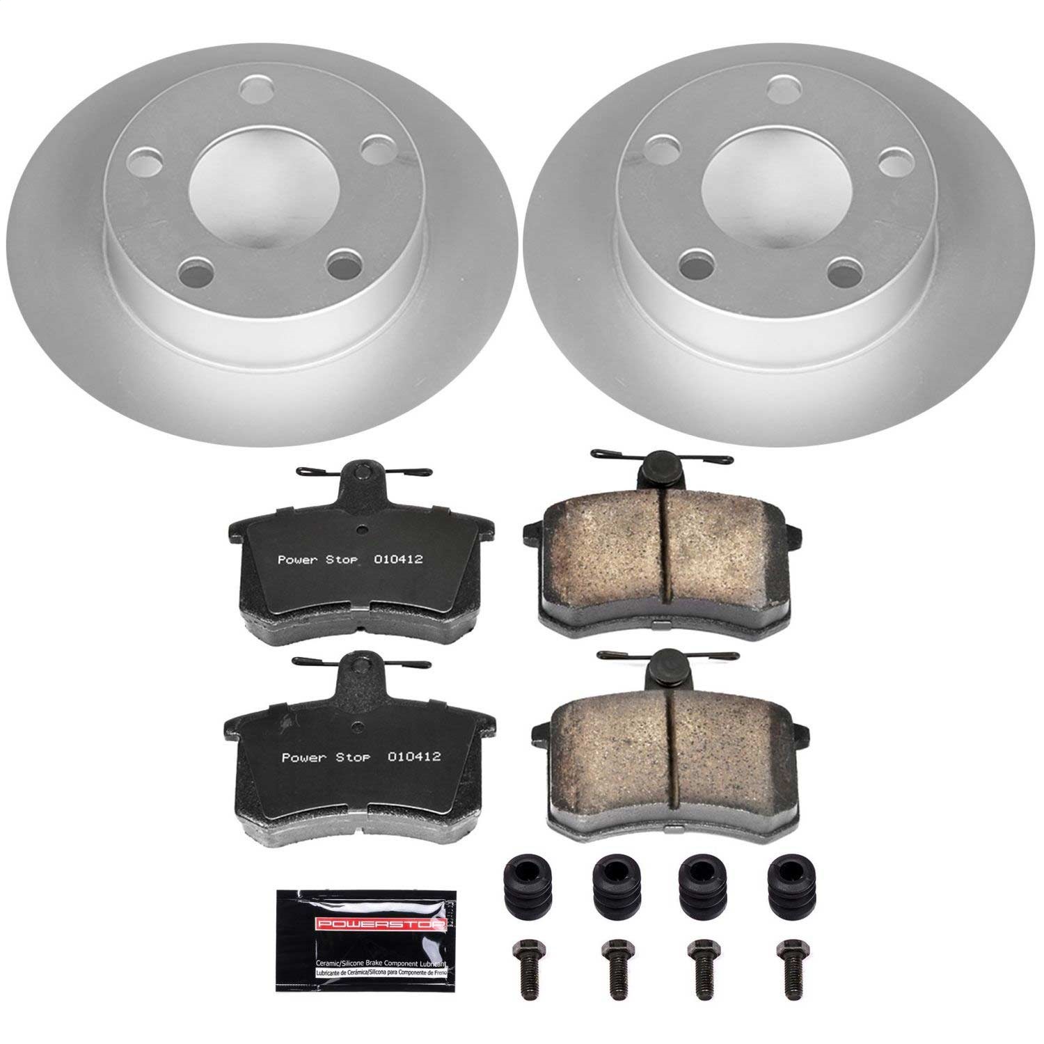 Power Stop - CRK584 - Rear - Disc Brake Pad and Rotor Kit