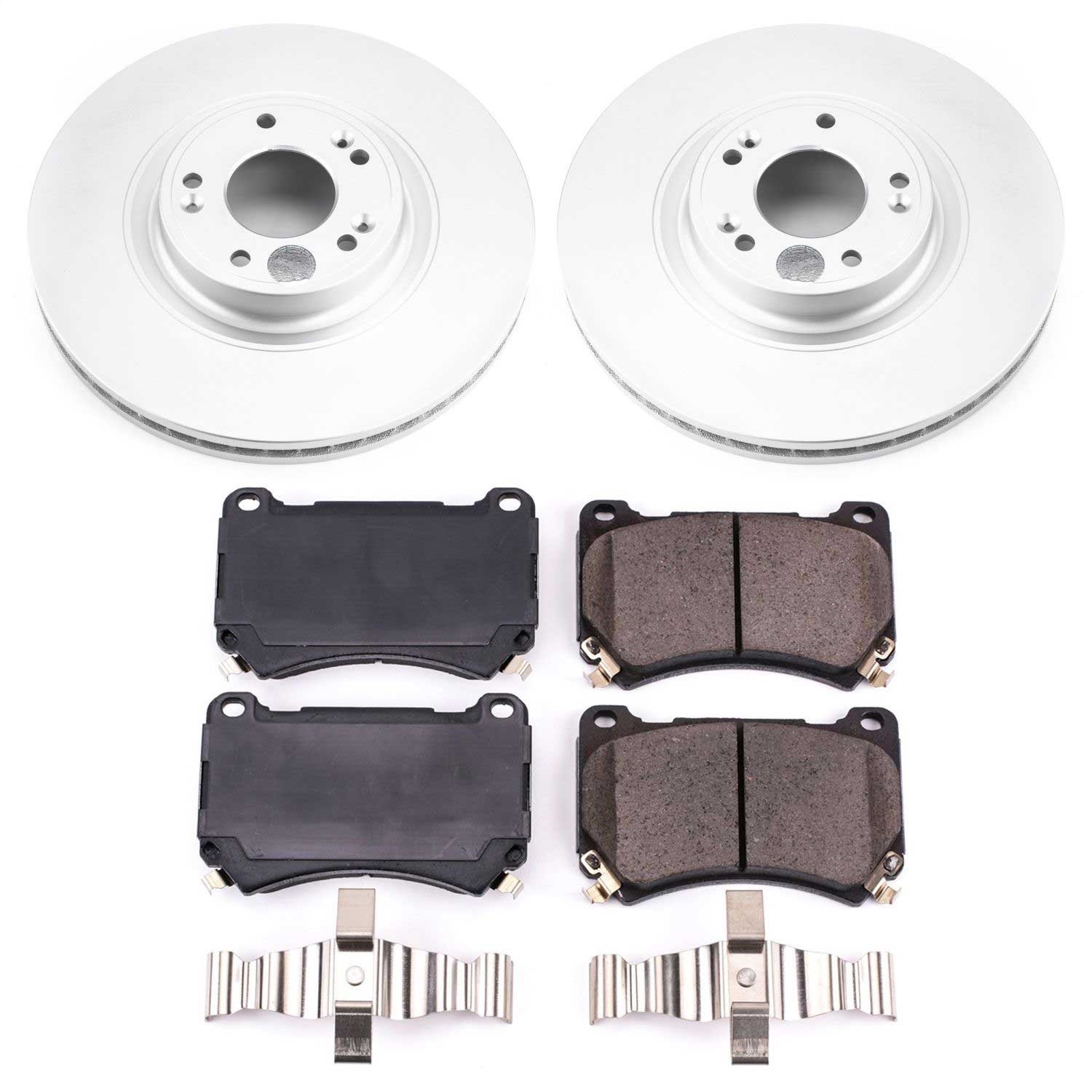 Power Stop - CRK5843 - Front - Disc Brake Pad and Rotor Kit