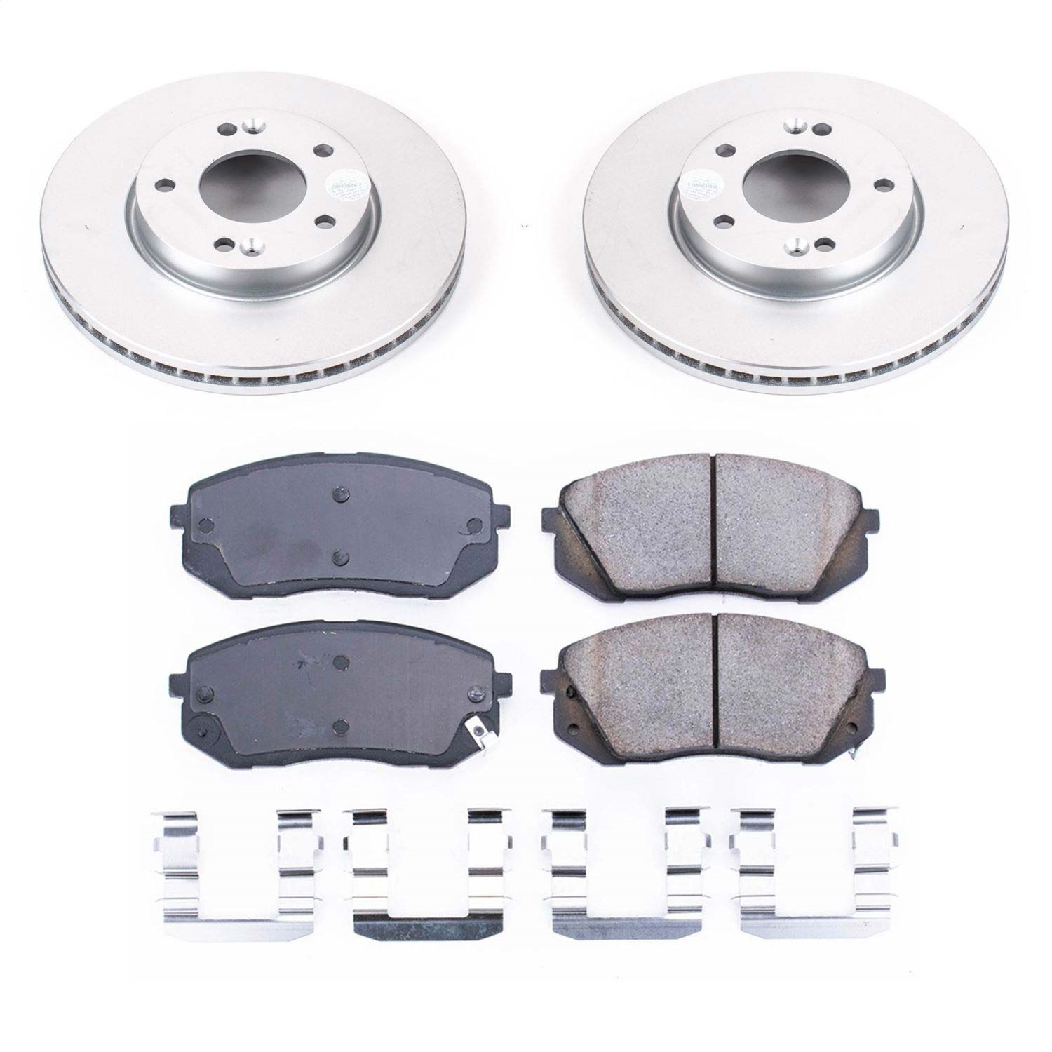 Power Stop - CRK5851 - Front - Disc Brake Pad and Rotor Kit