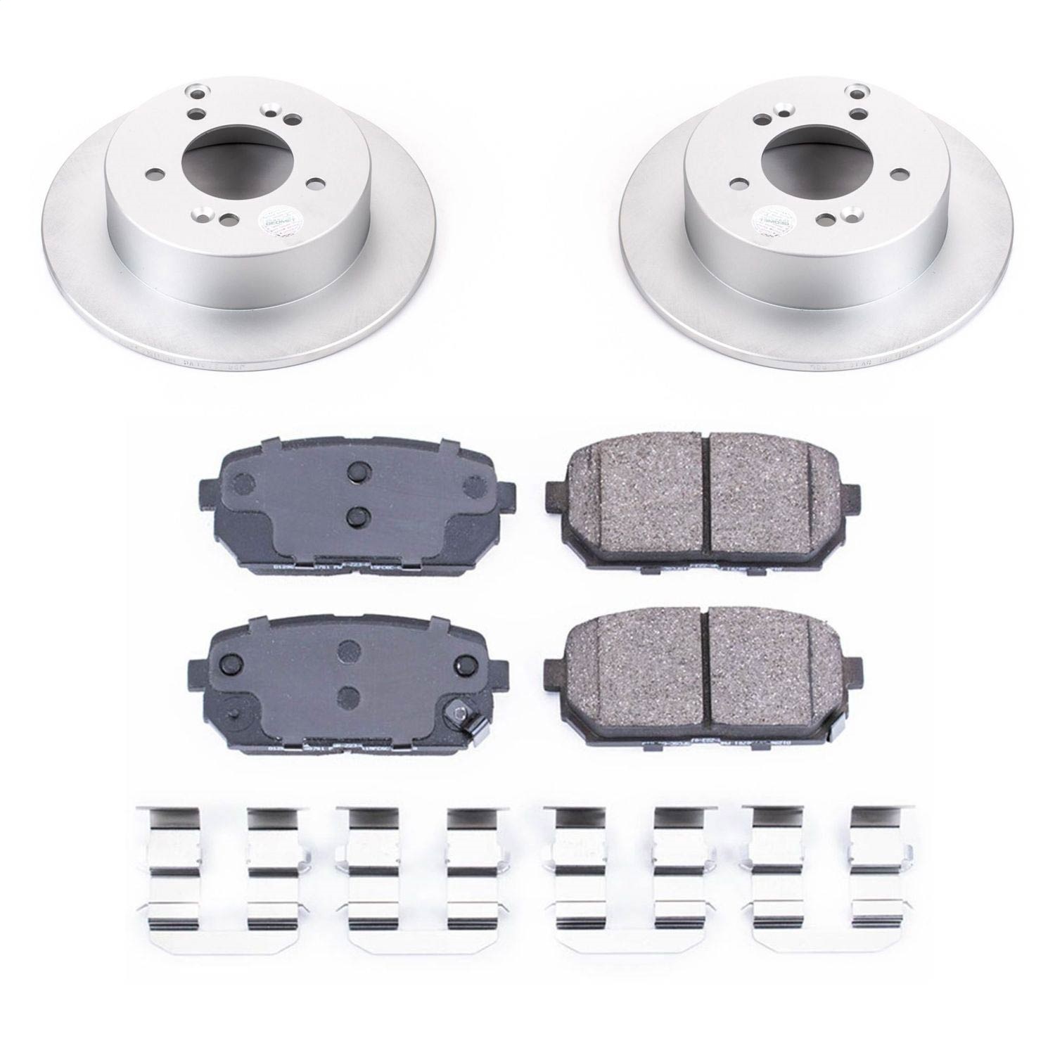 Power Stop - CRK5853 - Rear - Disc Brake Pad and Rotor Kit