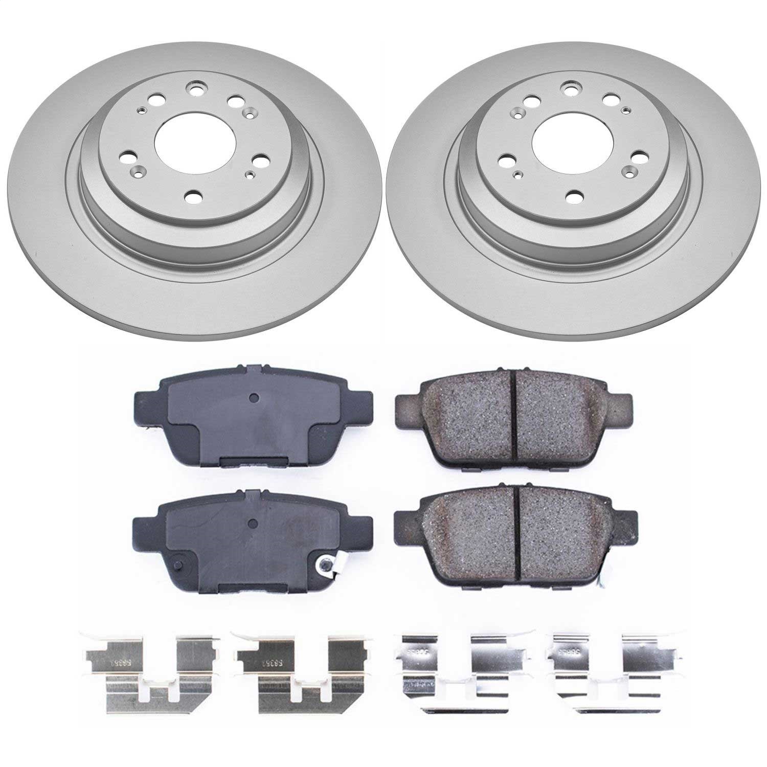 Power Stop - CRK5854 - Rear - Disc Brake Pad and Rotor Kit