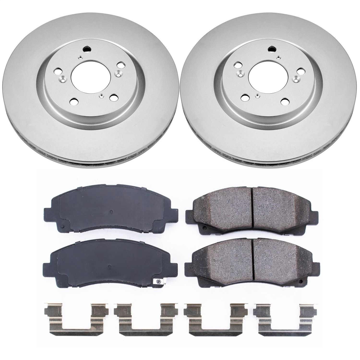 Power Stop - CRK5855 - Front - Disc Brake Pad and Rotor Kit