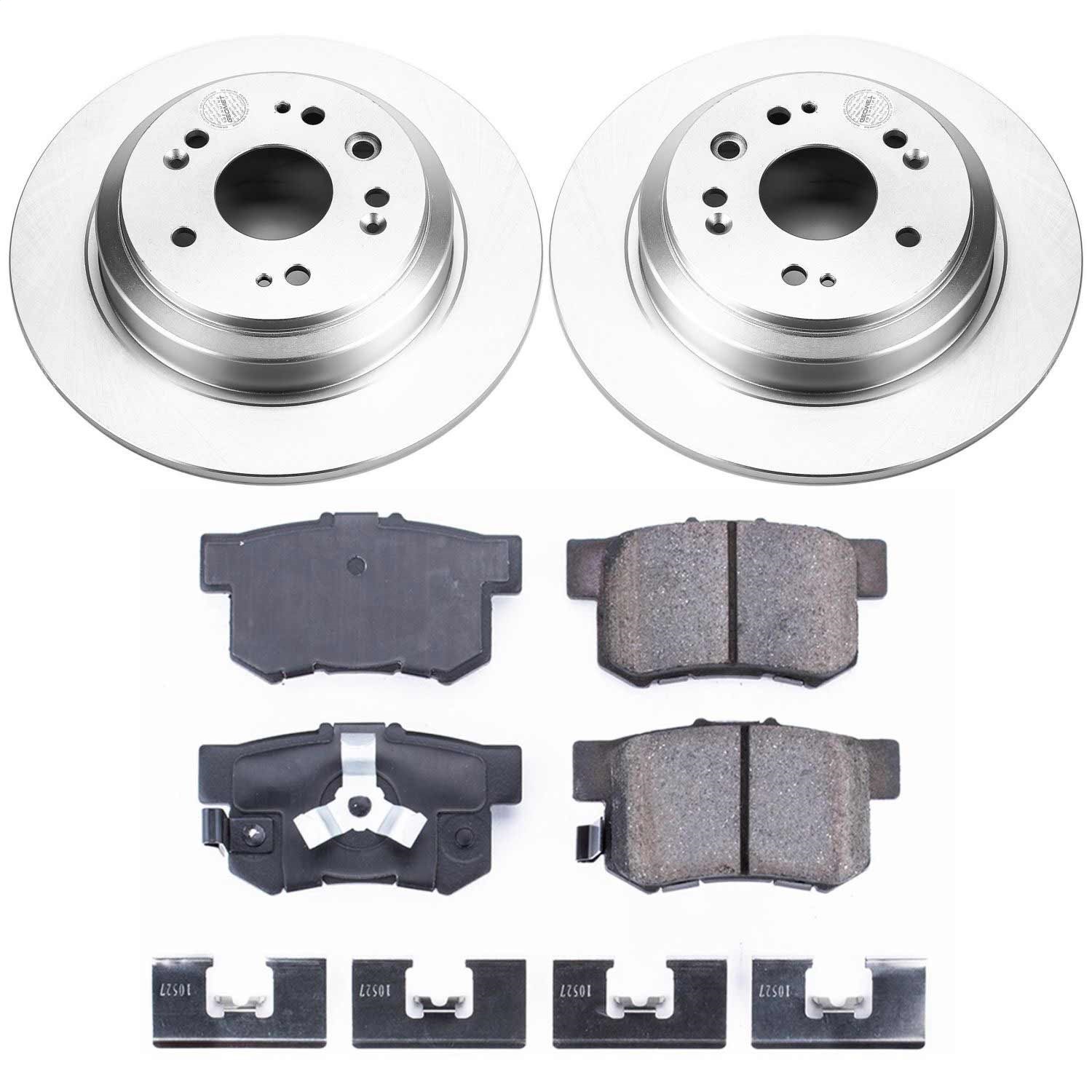 Power Stop - CRK5859 - Rear - Disc Brake Pad and Rotor Kit
