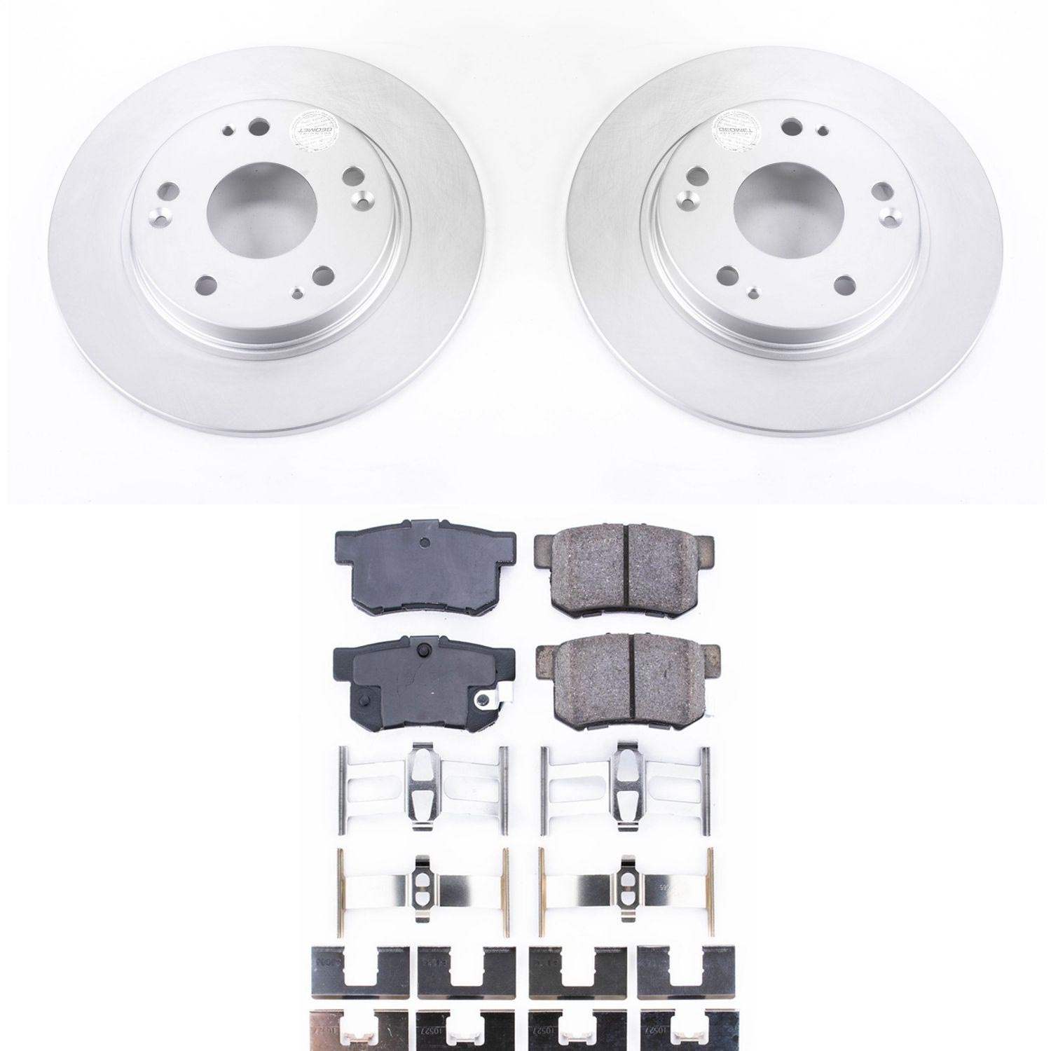 Power Stop - CRK5860 - Rear - Disc Brake Pad and Rotor Kit