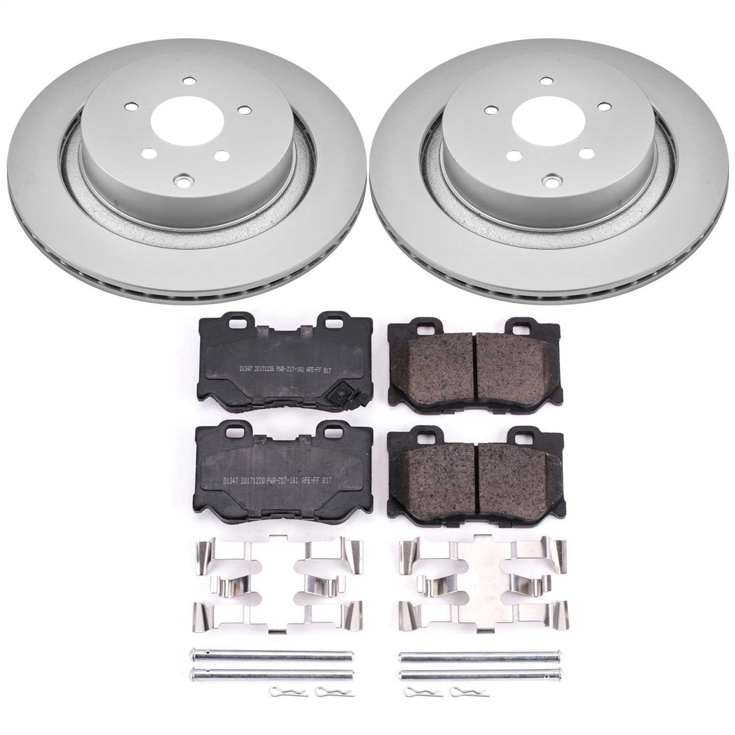 Power Stop - CRK5861 - Rear - Disc Brake Pad and Rotor Kit