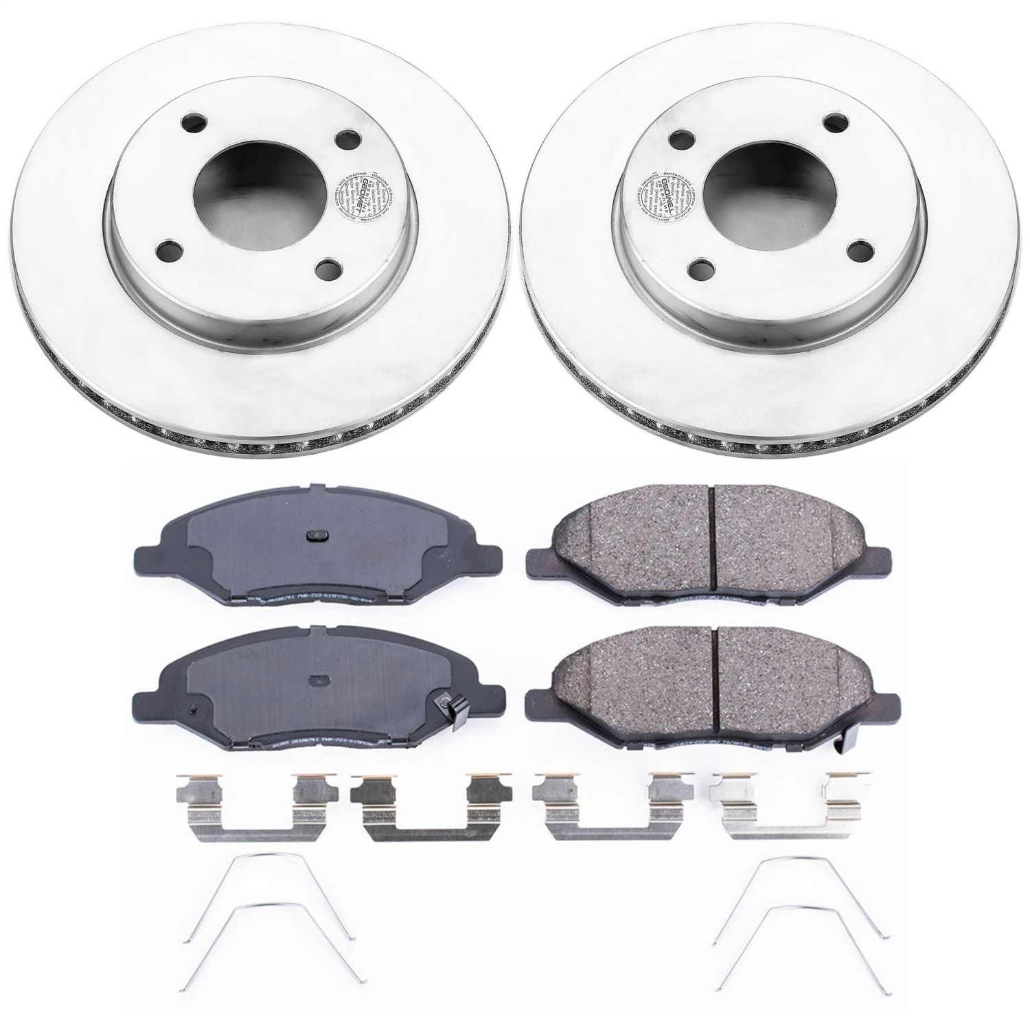 Power Stop - CRK5862 - Front - Disc Brake Pad and Rotor Kit