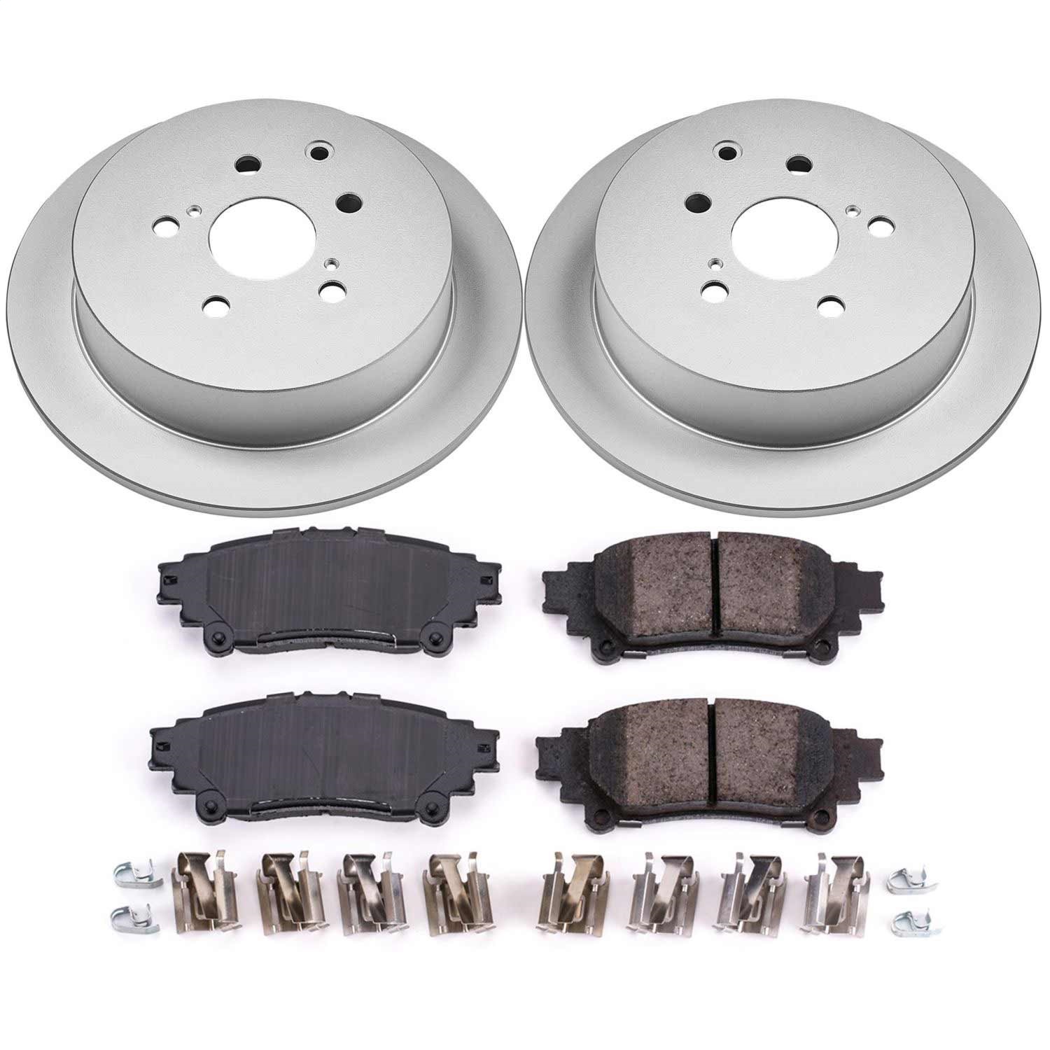 Power Stop - CRK5864 - Rear - Disc Brake Pad and Rotor Kit
