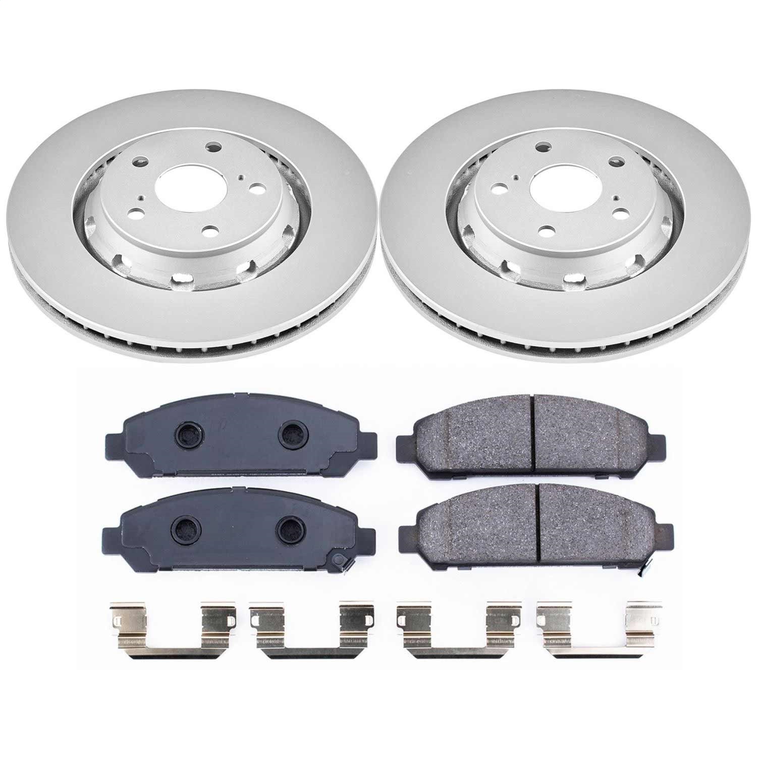 Power Stop - CRK5865 - Front - Disc Brake Pad and Rotor Kit