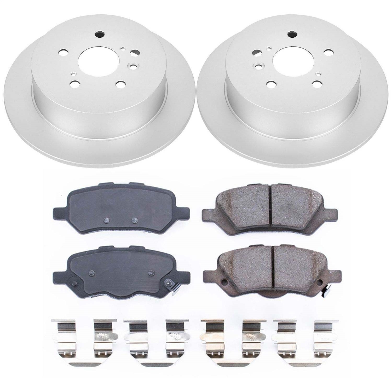 Power Stop - CRK5867 - Rear - Disc Brake Pad and Rotor Kit