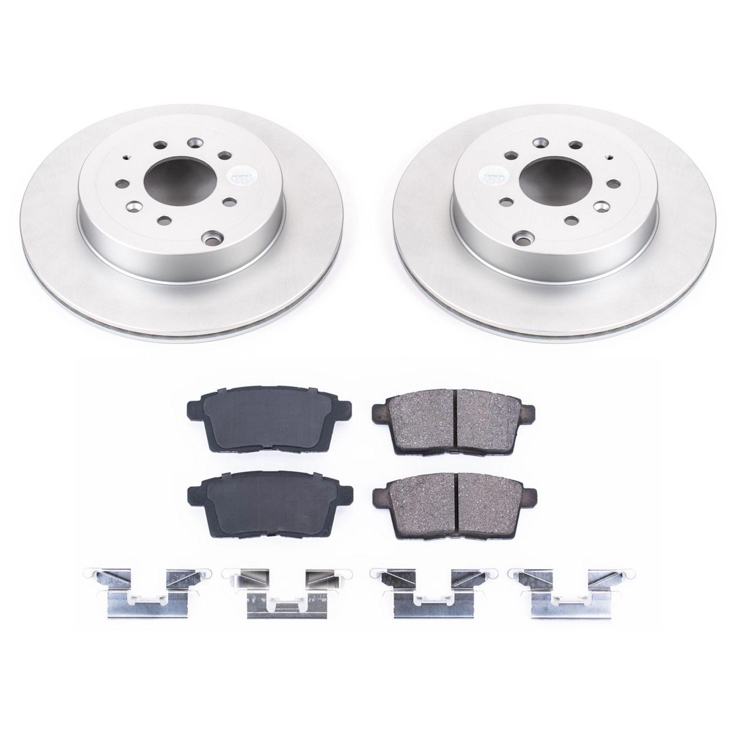 Power Stop - CRK5877 - Rear - Disc Brake Pad and Rotor Kit