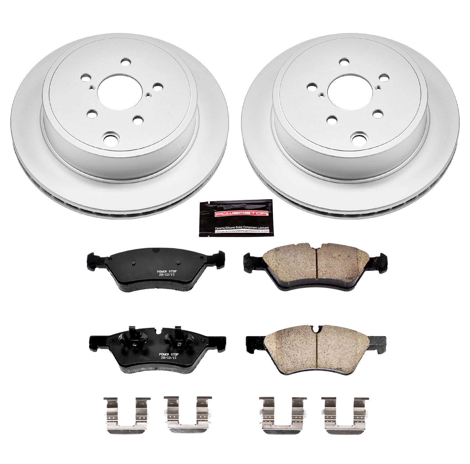 Power Stop - CRK5883 - Rear - Disc Brake Pad and Rotor Kit