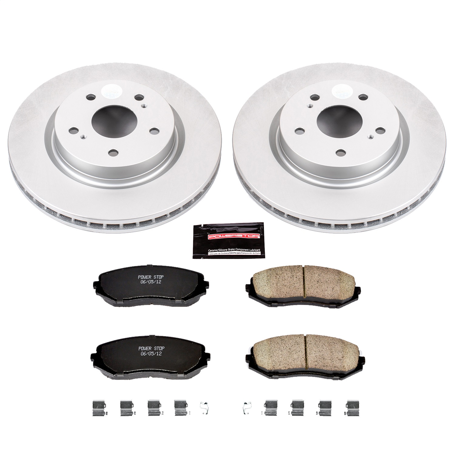 Power Stop - CRK5886 - Front - Disc Brake Pad and Rotor Kit