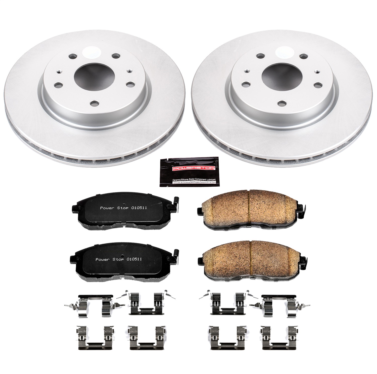 Power Stop - CRK5887 - Front - Disc Brake Pad and Rotor Kit
