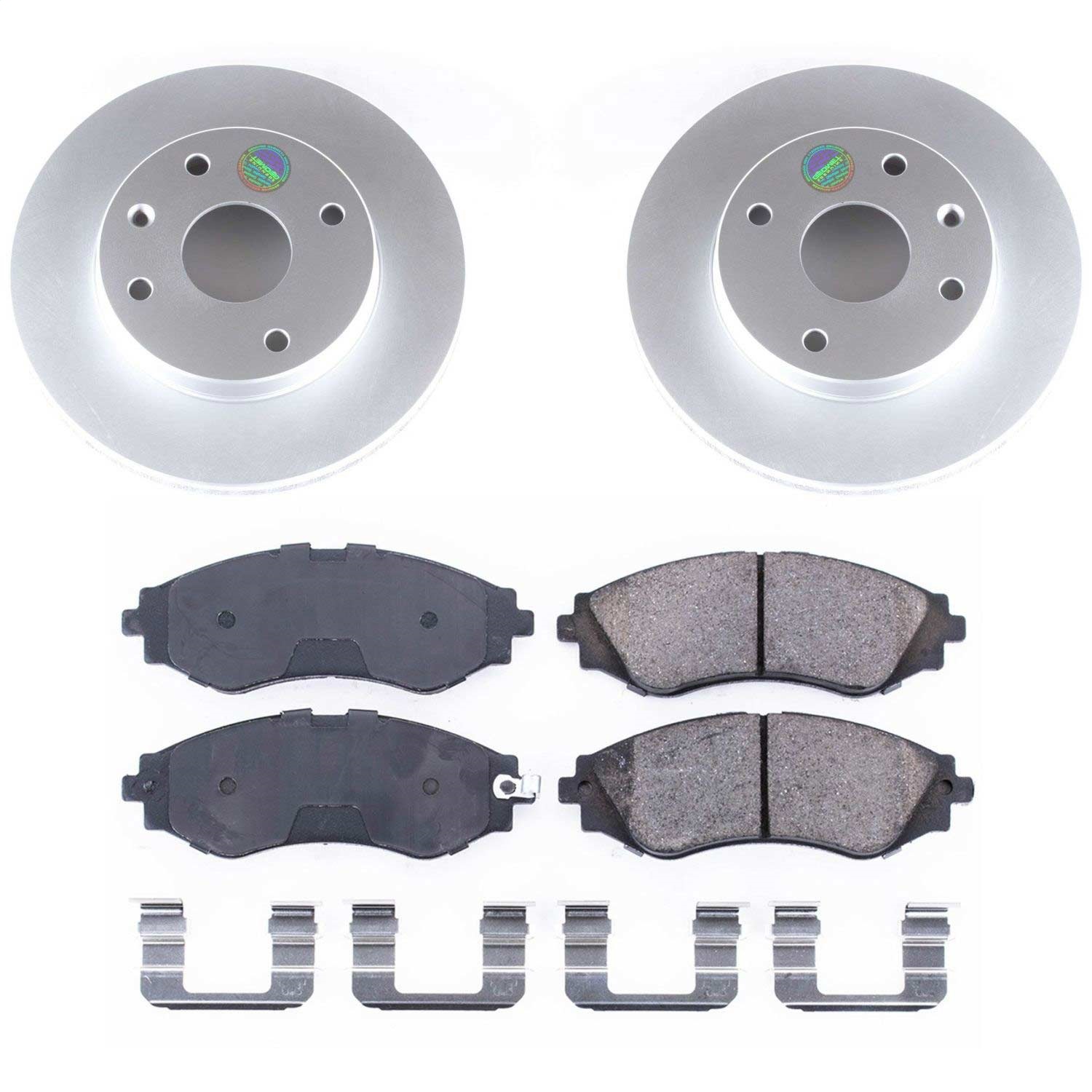 Power Stop - CRK5894 - Front - Disc Brake Pad and Rotor Kit