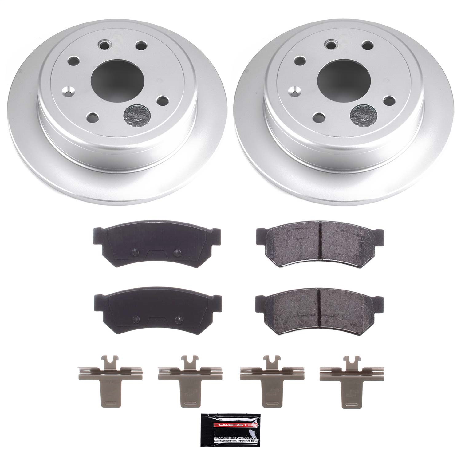 Power Stop - CRK5898 - Rear - Disc Brake Pad and Rotor Kit
