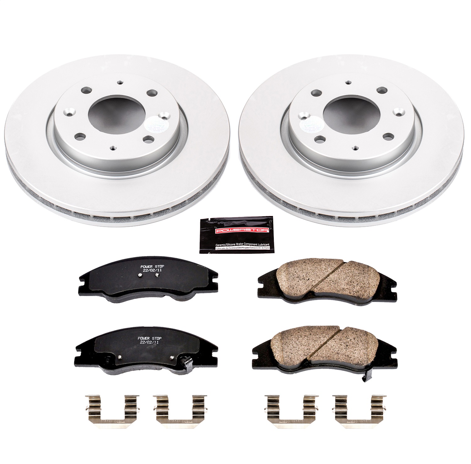 Power Stop - CRK5903 - Front - Disc Brake Pad and Rotor Kit