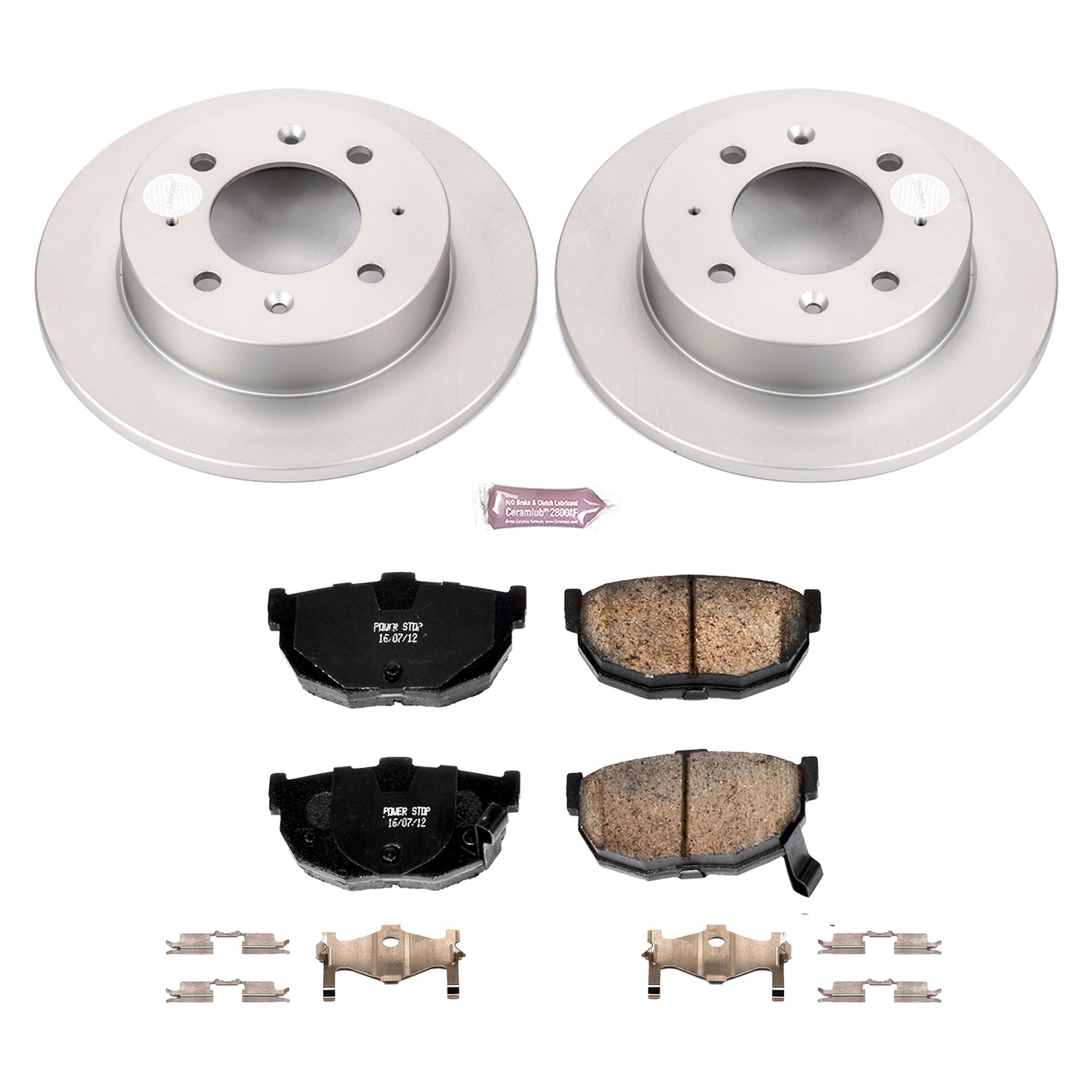 Power Stop - CRK5905 - Rear - Disc Brake Pad and Rotor Kit