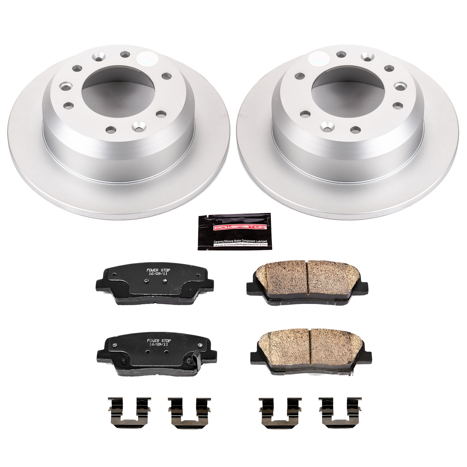 Power Stop - CRK5906 - Rear - Disc Brake Pad and Rotor Kit