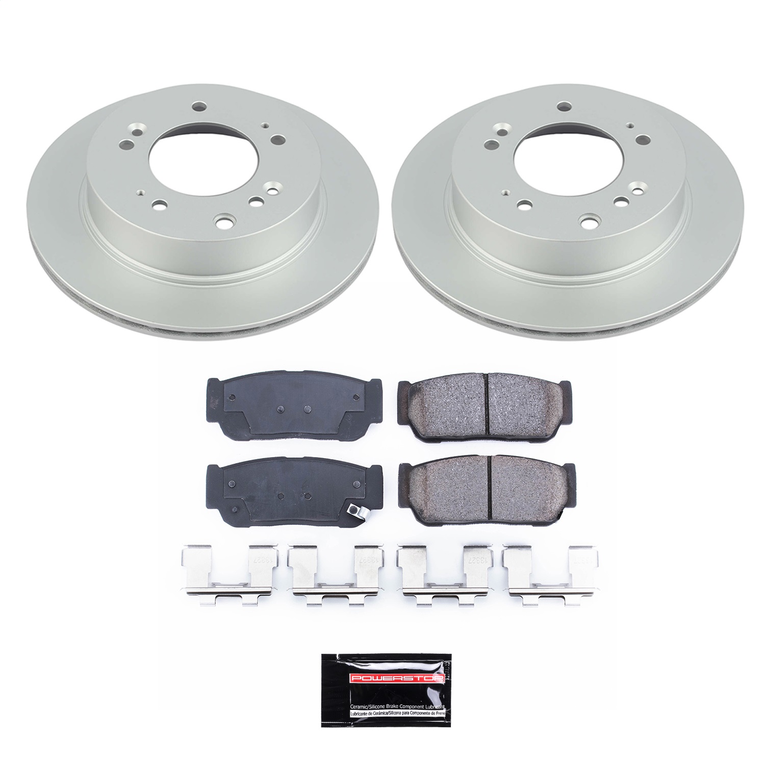 Power Stop - CRK5910 - Rear - Disc Brake Pad and Rotor Kit