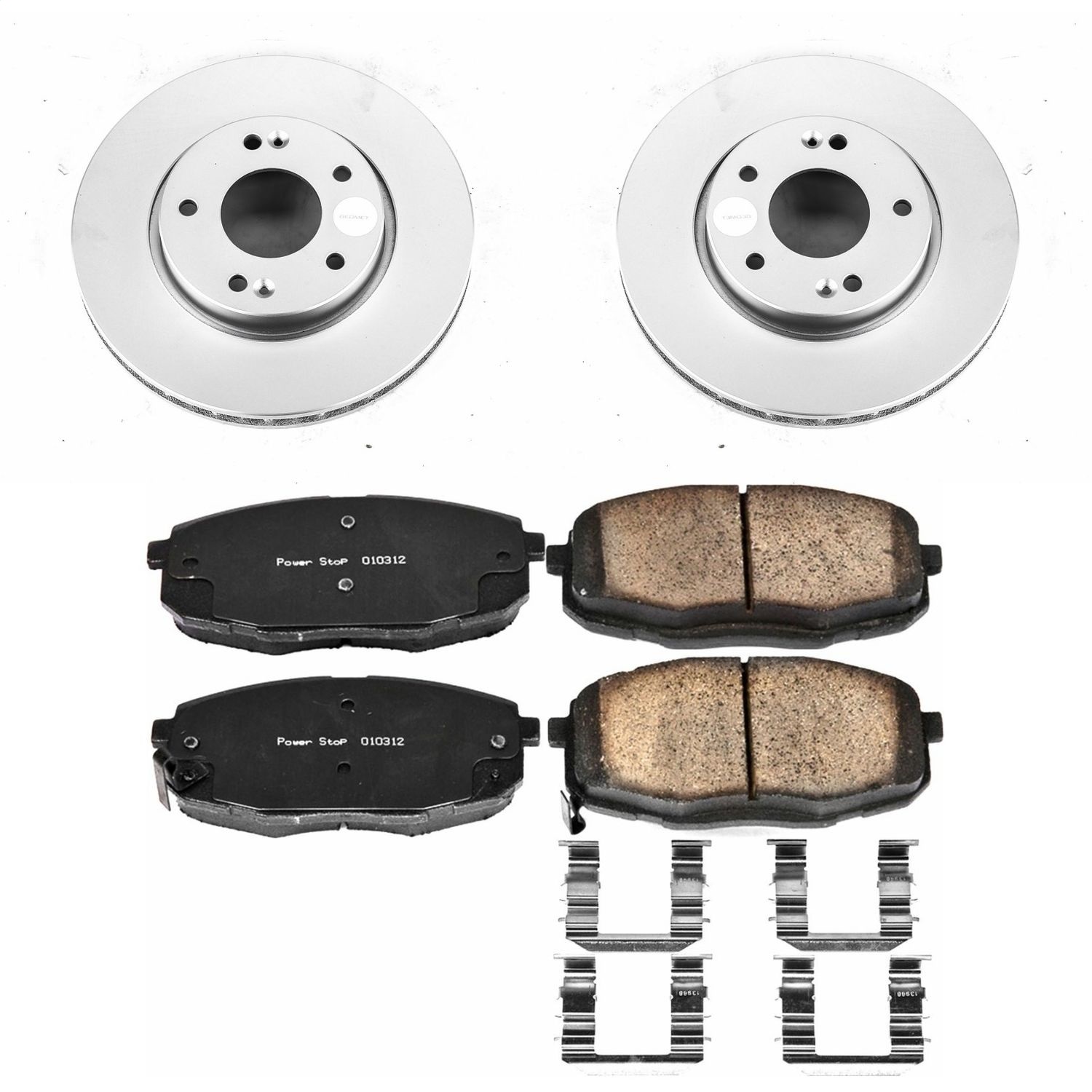Power Stop - CRK5911 - Front - Disc Brake Pad and Rotor Kit