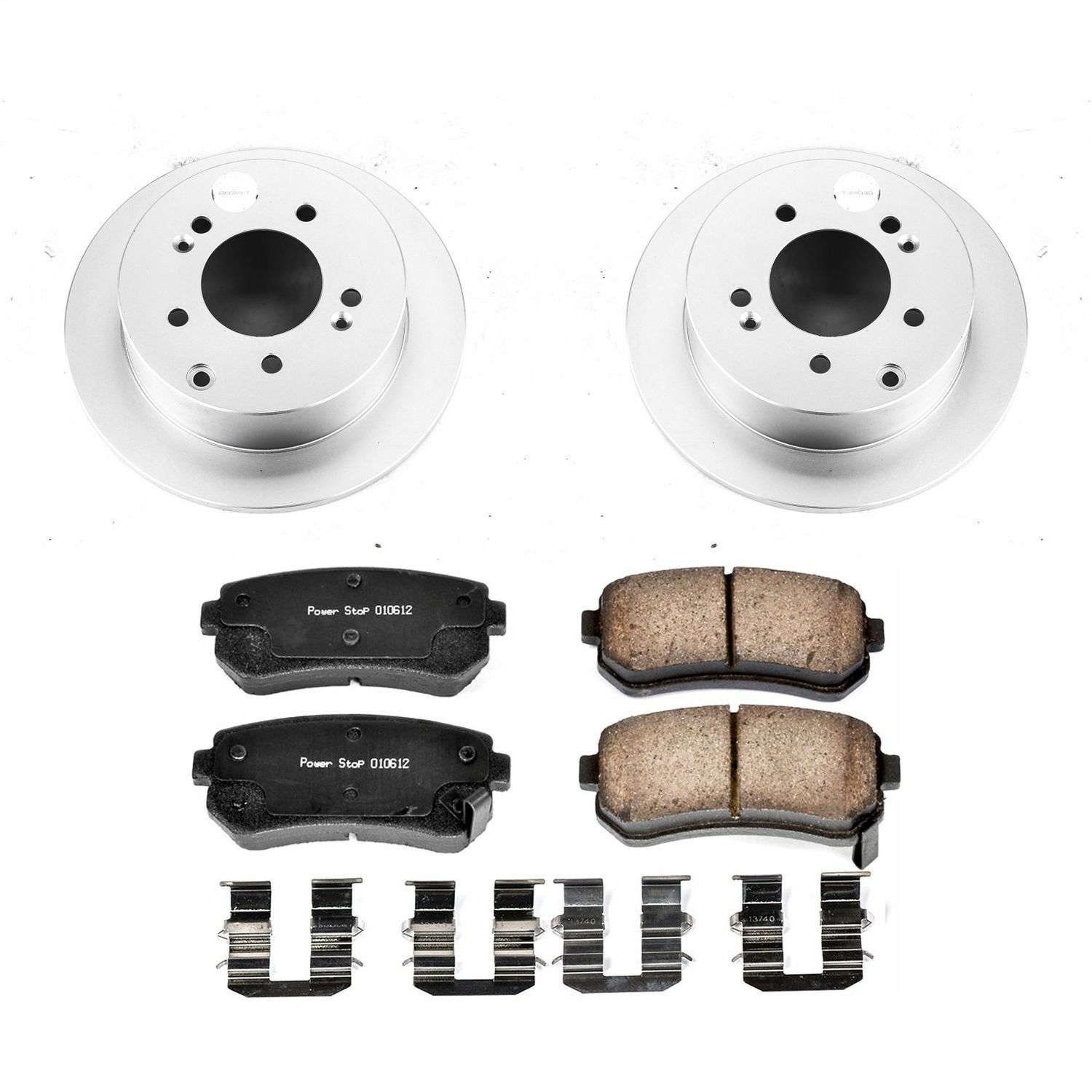 Power Stop - CRK5915 - Rear - Disc Brake Pad and Rotor Kit