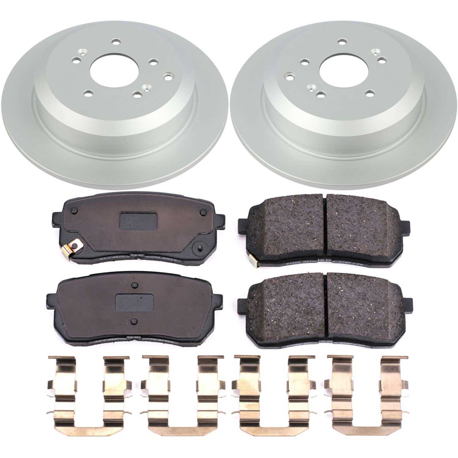 Power Stop - CRK5920 - Rear - Disc Brake Pad and Rotor Kit