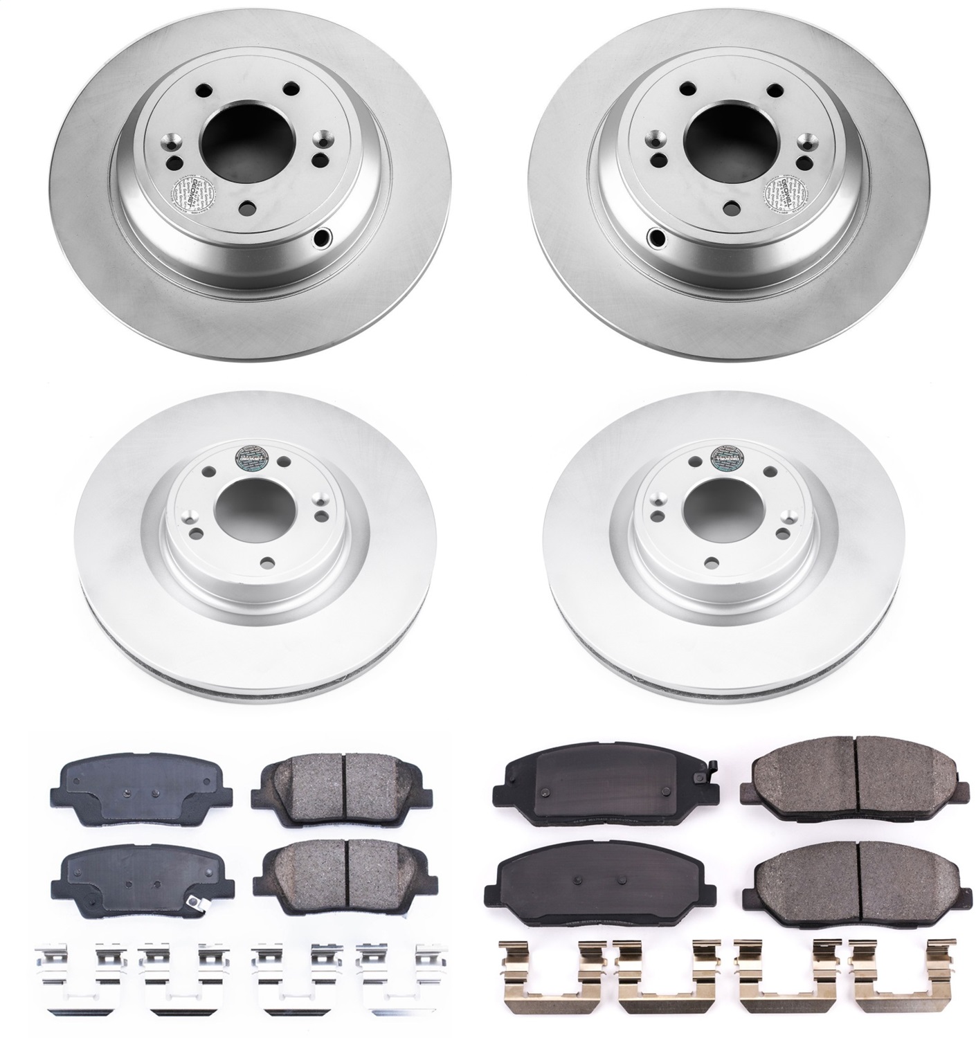 Power Stop - CRK5922 - Front and Rear - Disc Brake Pad and Rotor Kit