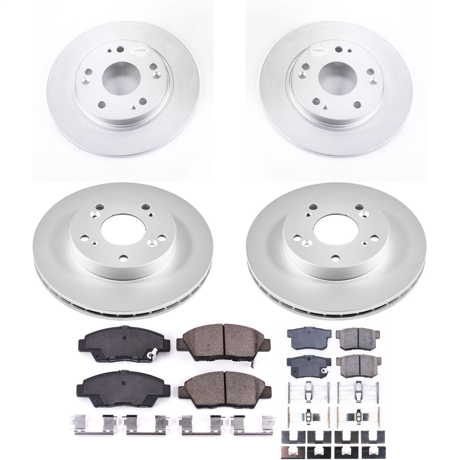 Power Stop - CRK5936 - Front and Rear - Disc Brake Pad and Rotor Kit