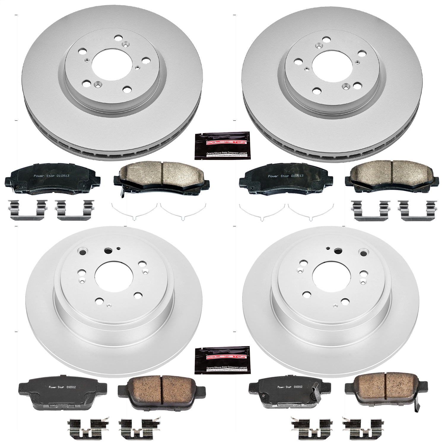 Power Stop - CRK5940 - Front and Rear - Disc Brake Pad and Rotor Kit