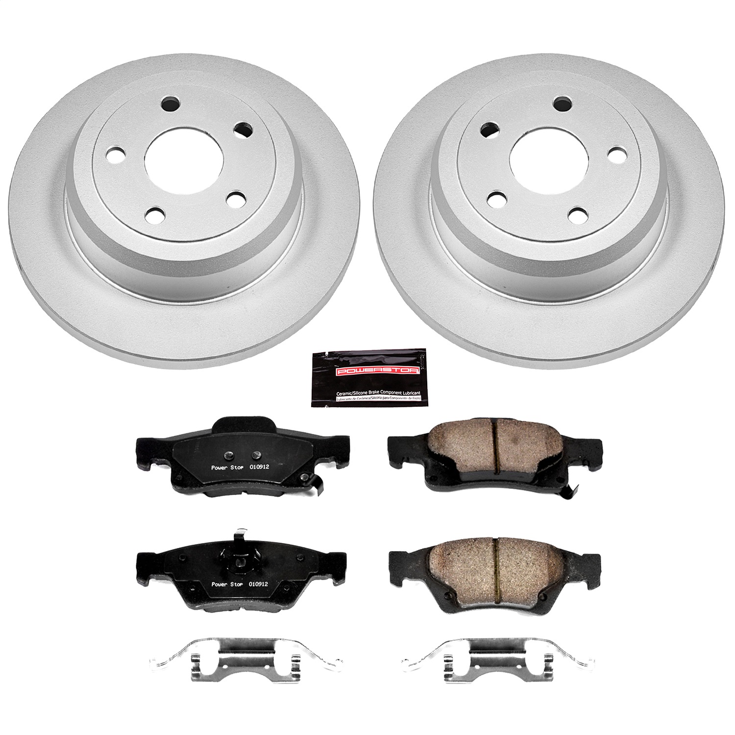 Power Stop - CRK5950 - Rear - Disc Brake Pad and Rotor Kit