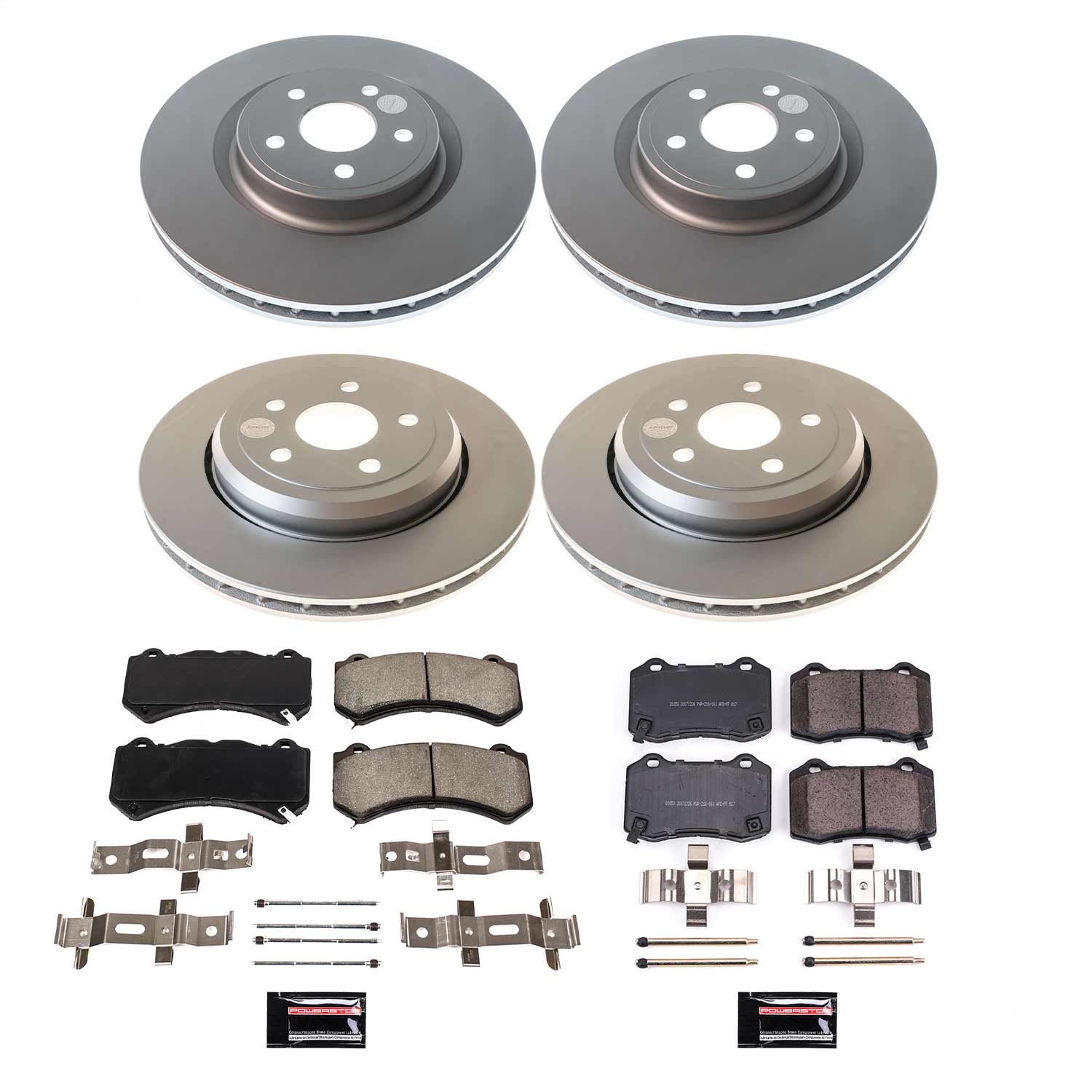 Power Stop - CRK5958 - Front and Rear - Disc Brake Pad and Rotor Kit