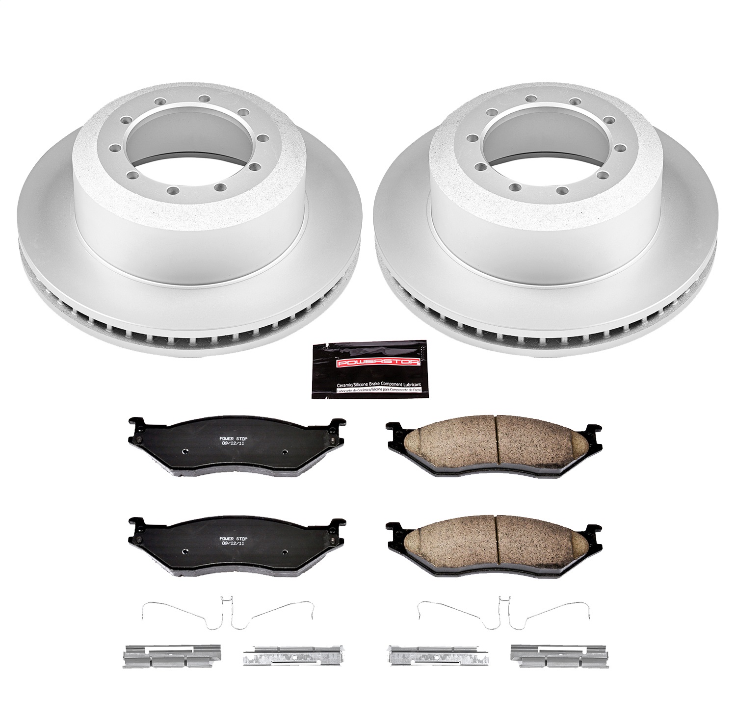 Power Stop - CRK5966 - Rear - Disc Brake Pad and Rotor Kit