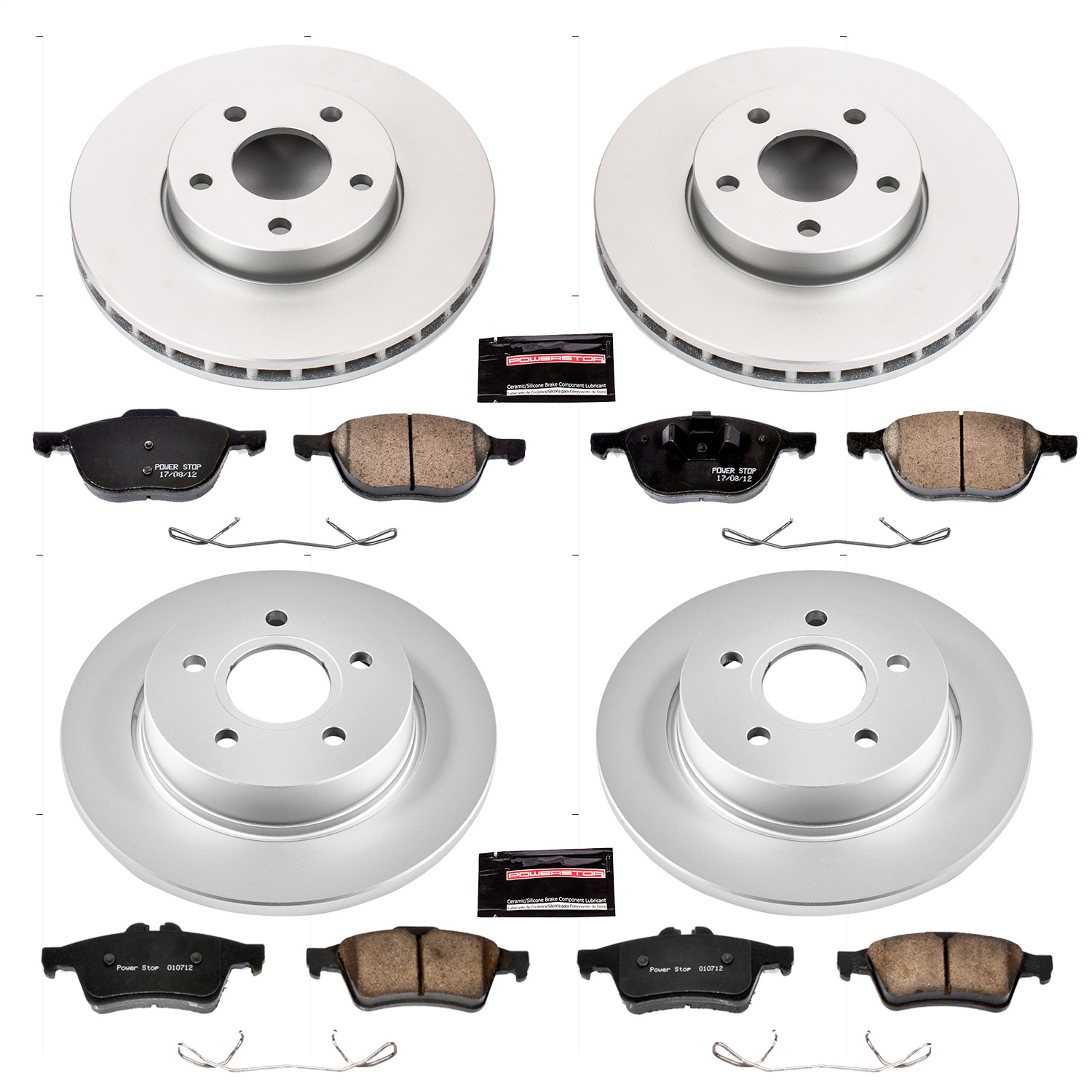 Power Stop - CRK5977 - Front and Rear - Disc Brake Pad and Rotor Kit