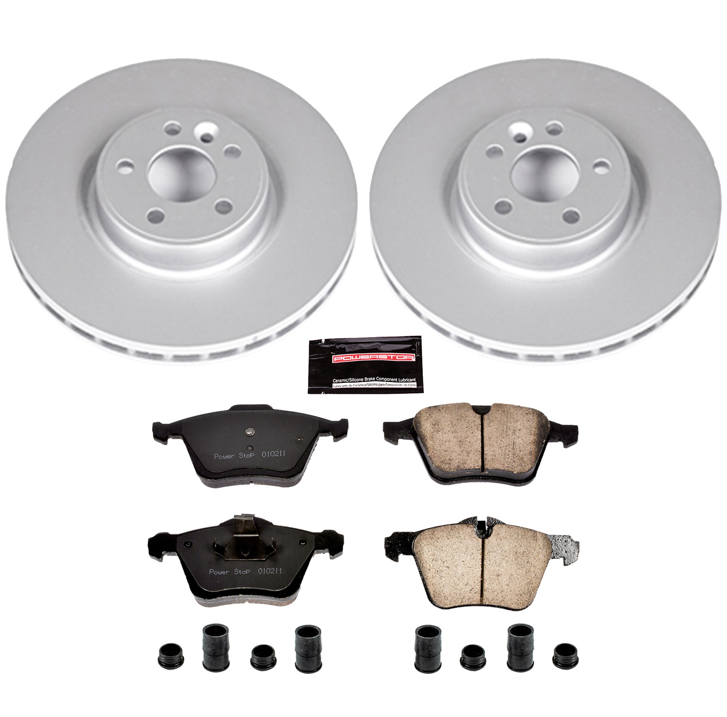 Power Stop - CRK5978 - Front - Disc Brake Pad and Rotor Kit