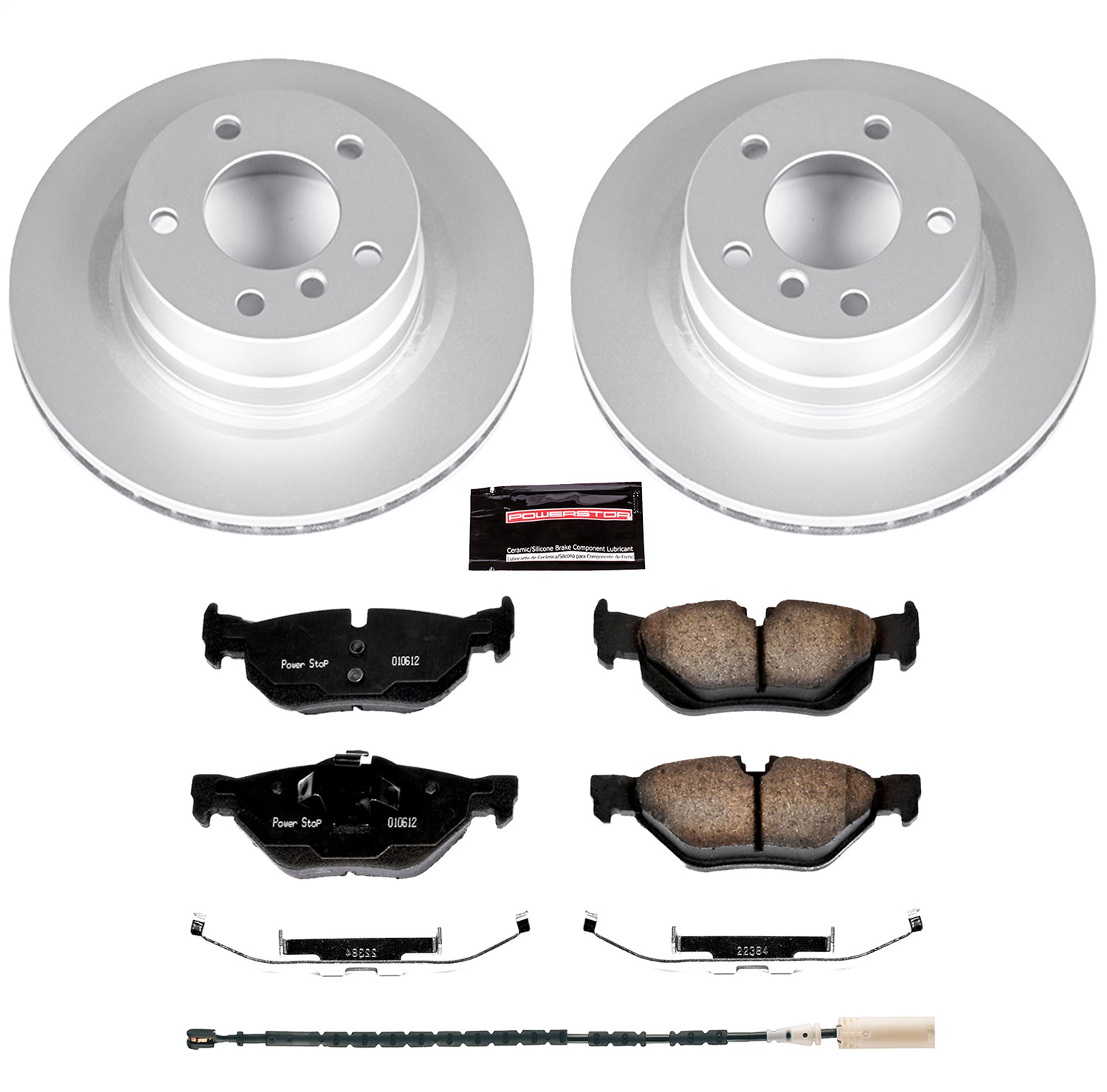 Power Stop - CRK5981 - Rear - Disc Brake Pad and Rotor Kit