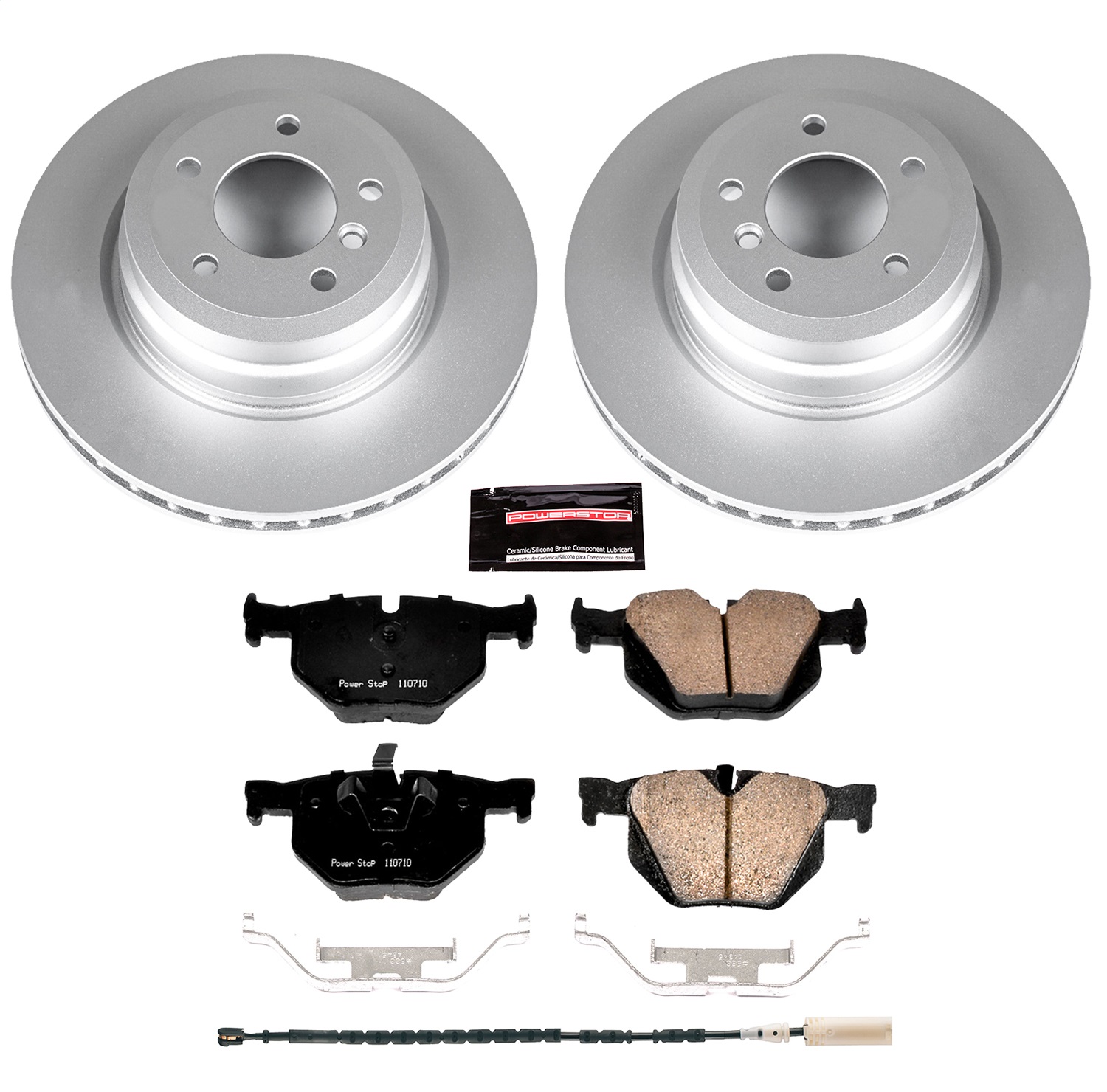 Power Stop - CRK5982 - Rear - Disc Brake Pad and Rotor Kit