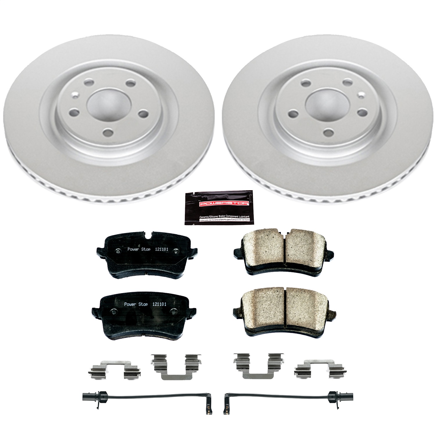Power Stop - CRK6001 - Rear - Disc Brake Pad and Rotor Kit