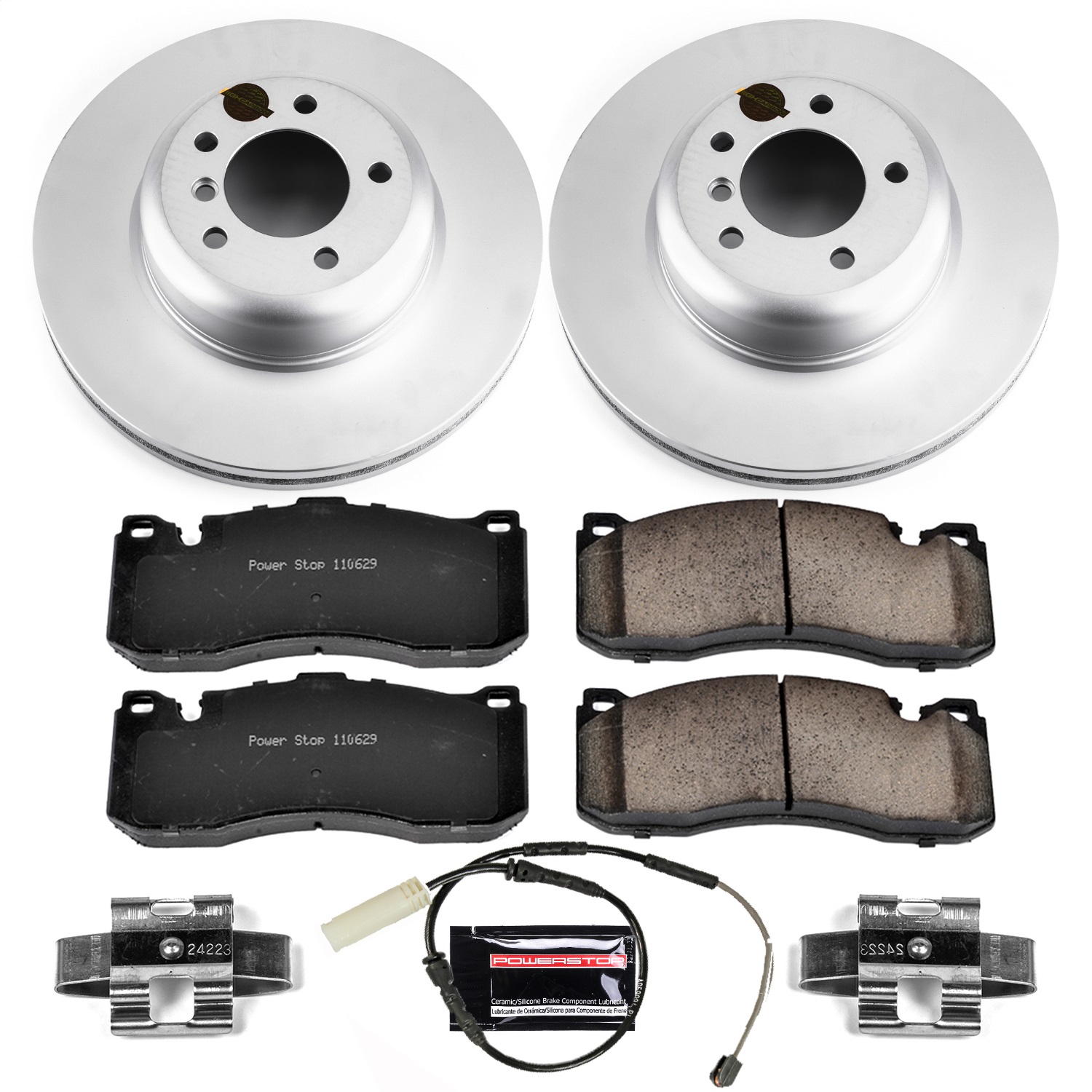 Power Stop - CRK6004 - Front - Disc Brake Pad and Rotor Kit