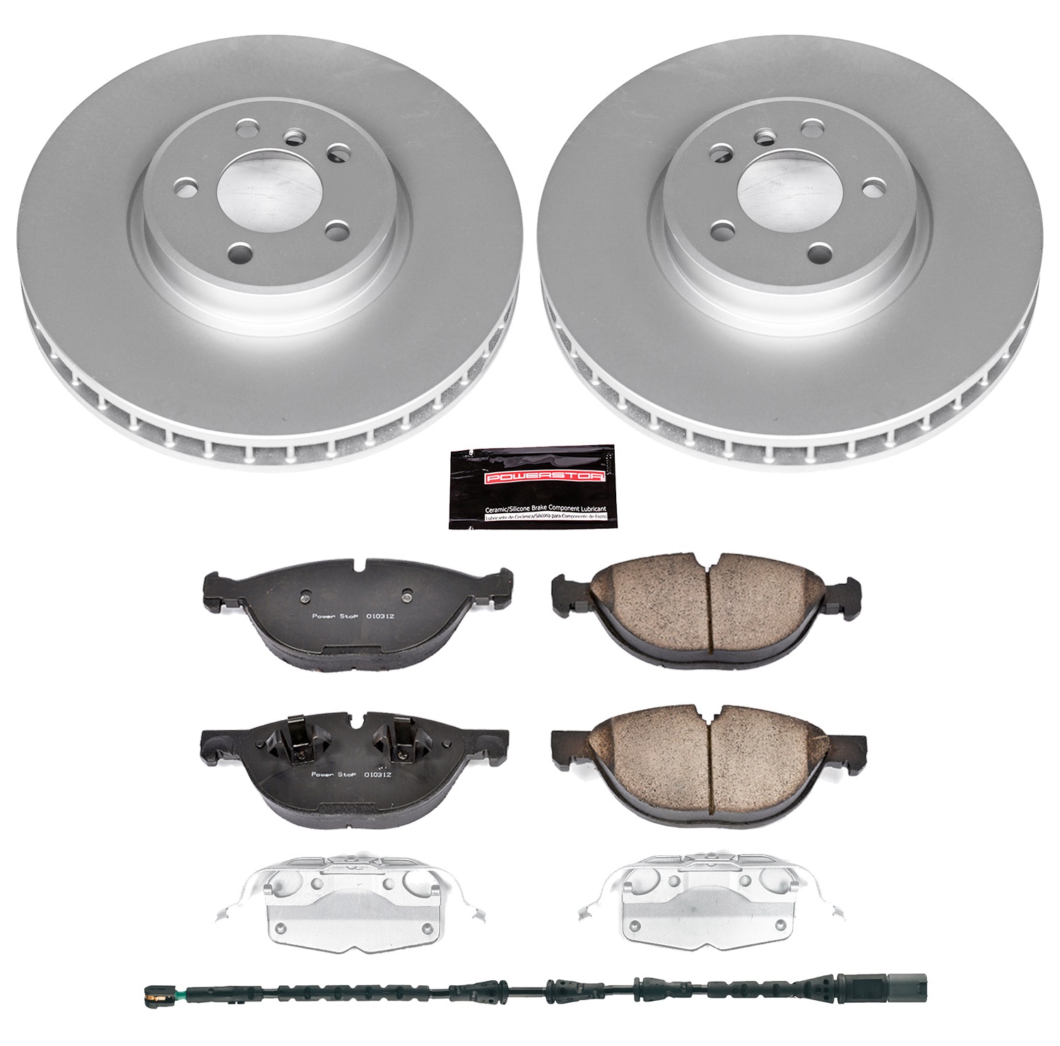 Power Stop - CRK6009 - Front - Disc Brake Pad and Rotor Kit