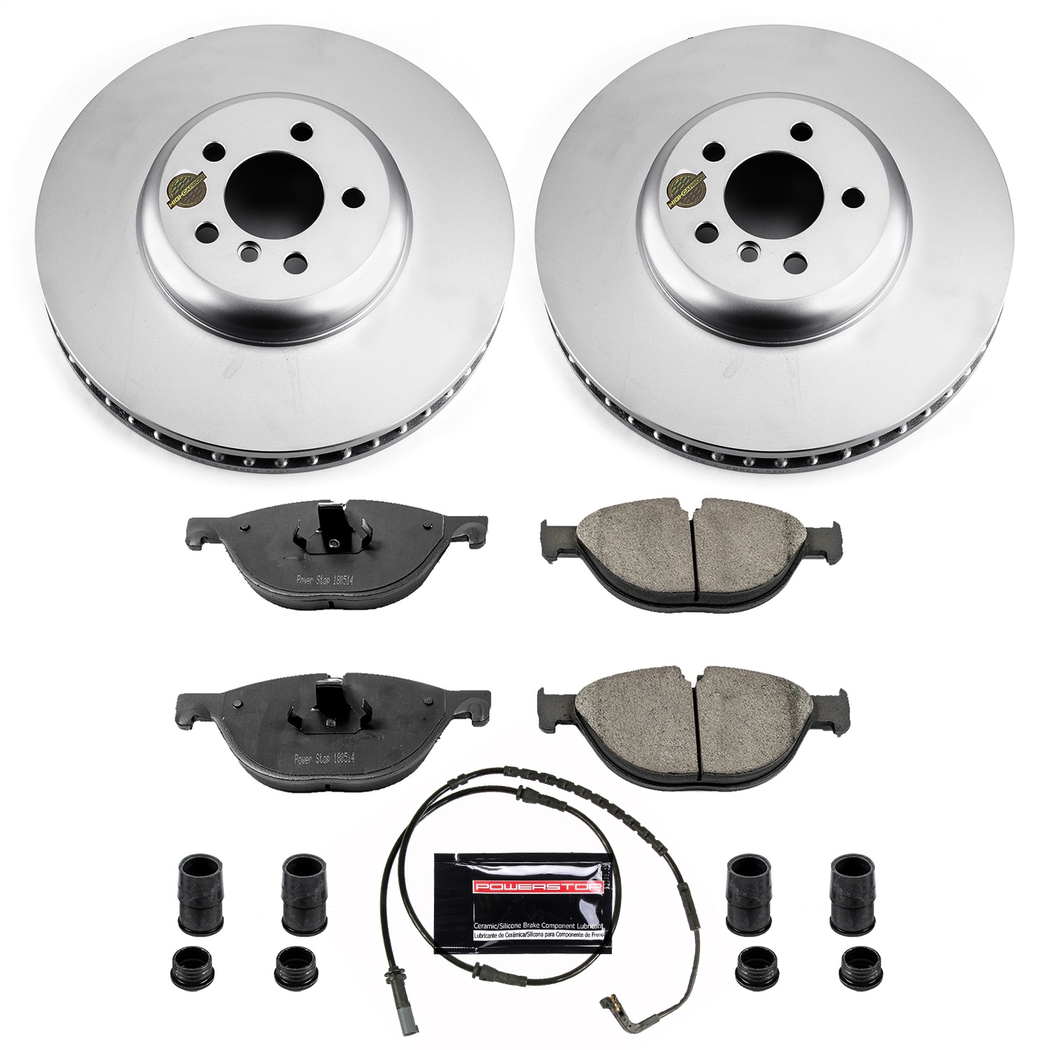 Power Stop - CRK6012 - Front - Disc Brake Pad and Rotor Kit