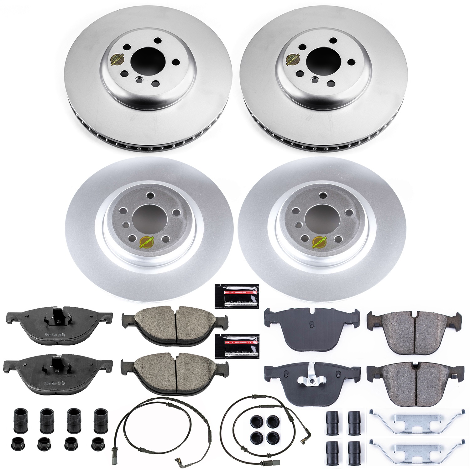 Power Stop - CRK6013 - Front and Rear - Disc Brake Pad and Rotor Kit