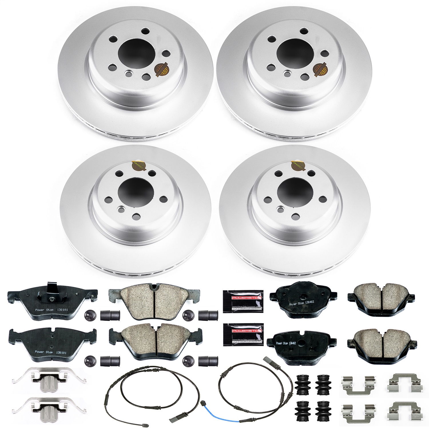 Power Stop - CRK6033 - Front and Rear - Disc Brake Pad and Rotor Kit